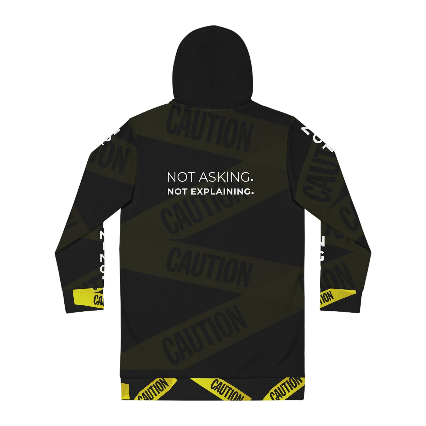 My Body My Rules Hoodie Dress – Feminist Empowerment Statement Streetwear