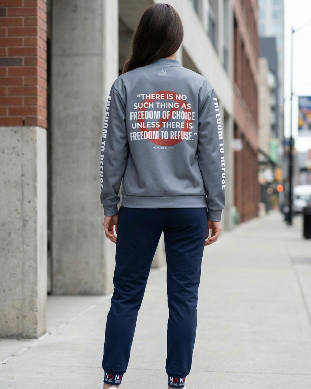 No Freedom to Refuse Joggers – Elite Navy | Empowerment Streetwear by Kinky Nomad