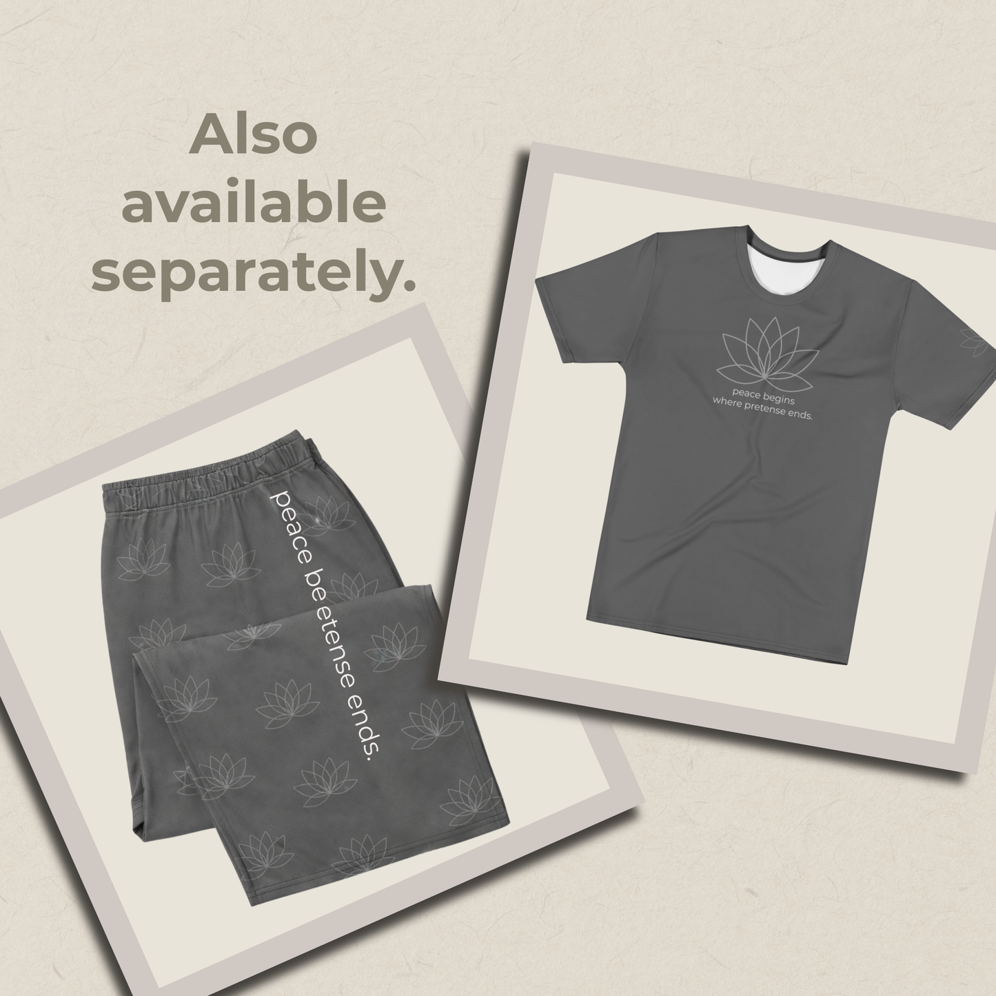 Peace Begins Where Pretense Ends SoftStyles Set | Unisex T-Shirt & Wide-Leg Pant Set