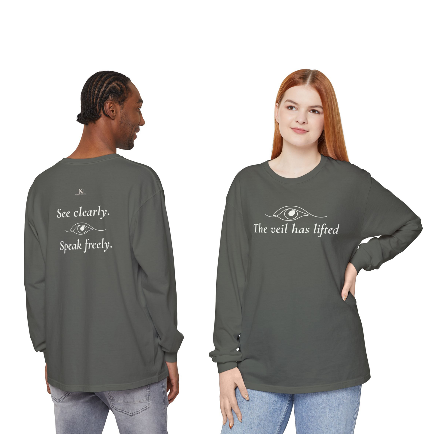 The Veil Has Lifted Unisex Long Sleeve T-Shirt – Speak Freely Statement Tee