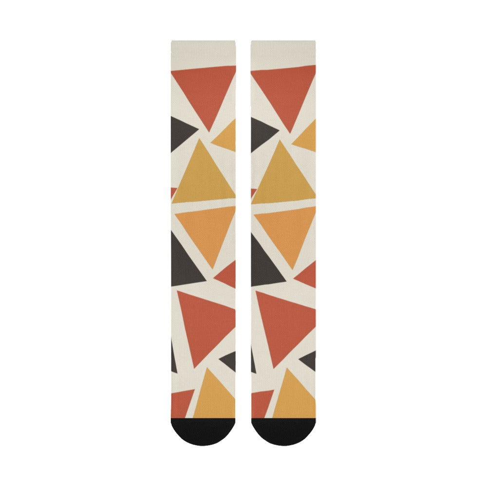 Over-the-Calf Socks | Angles Ghana Mud Cloth | Kinky Nomad
