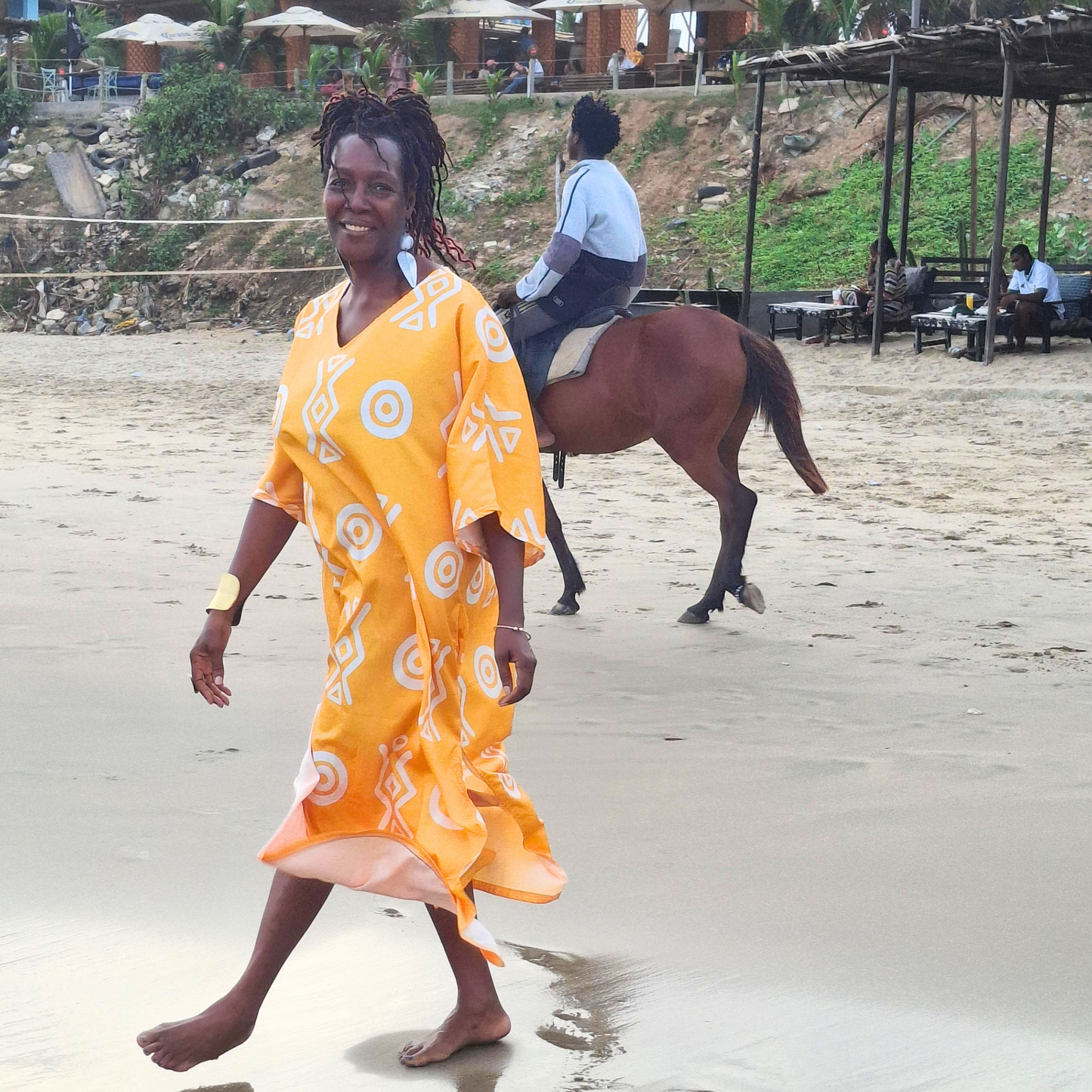 Midi Kaftan | Kemet Angles Savanna | Conscious Fashion | Kinky Nomad