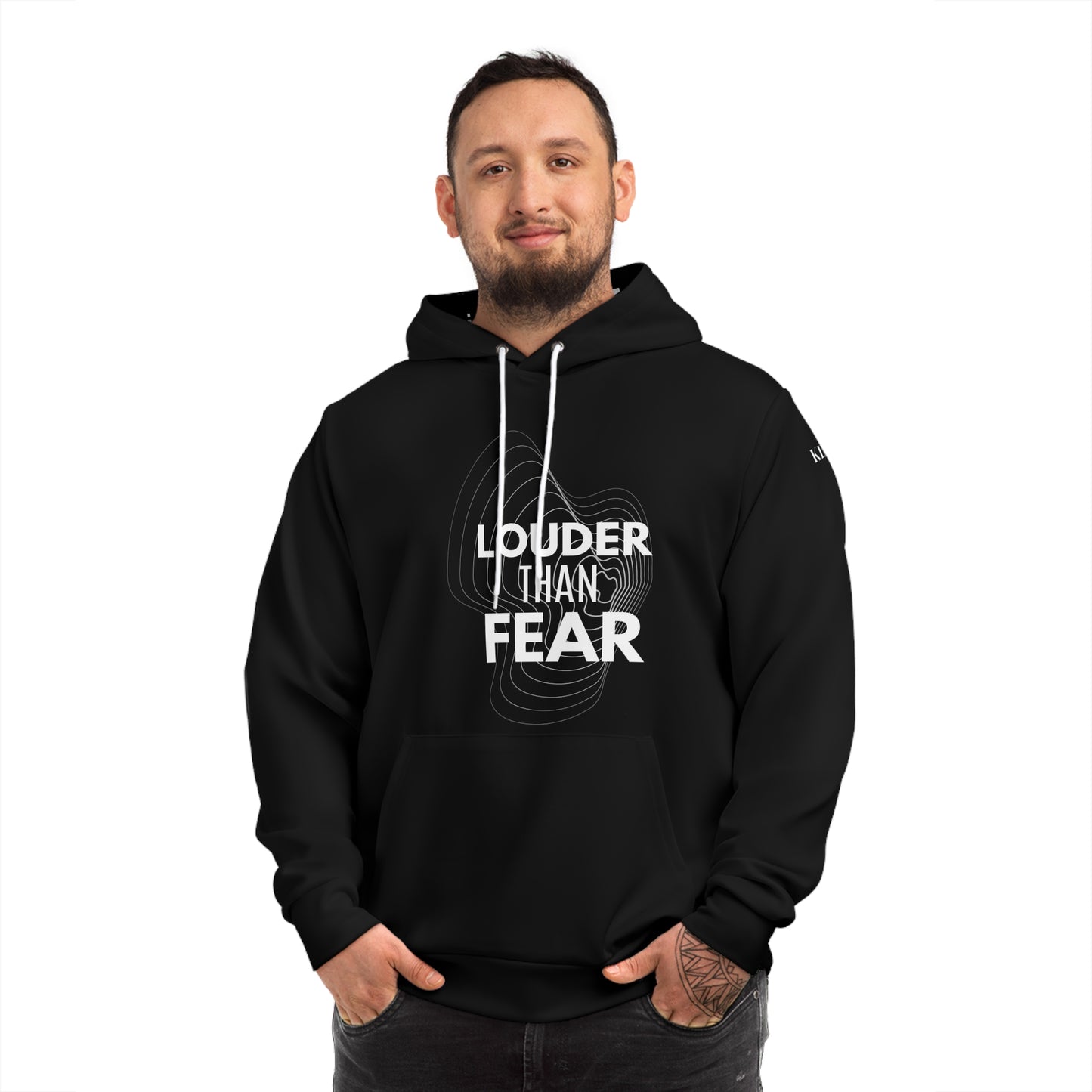 Louder Than Fear Hoodie – Speak Resist Rise Unisex Statement Hoodie