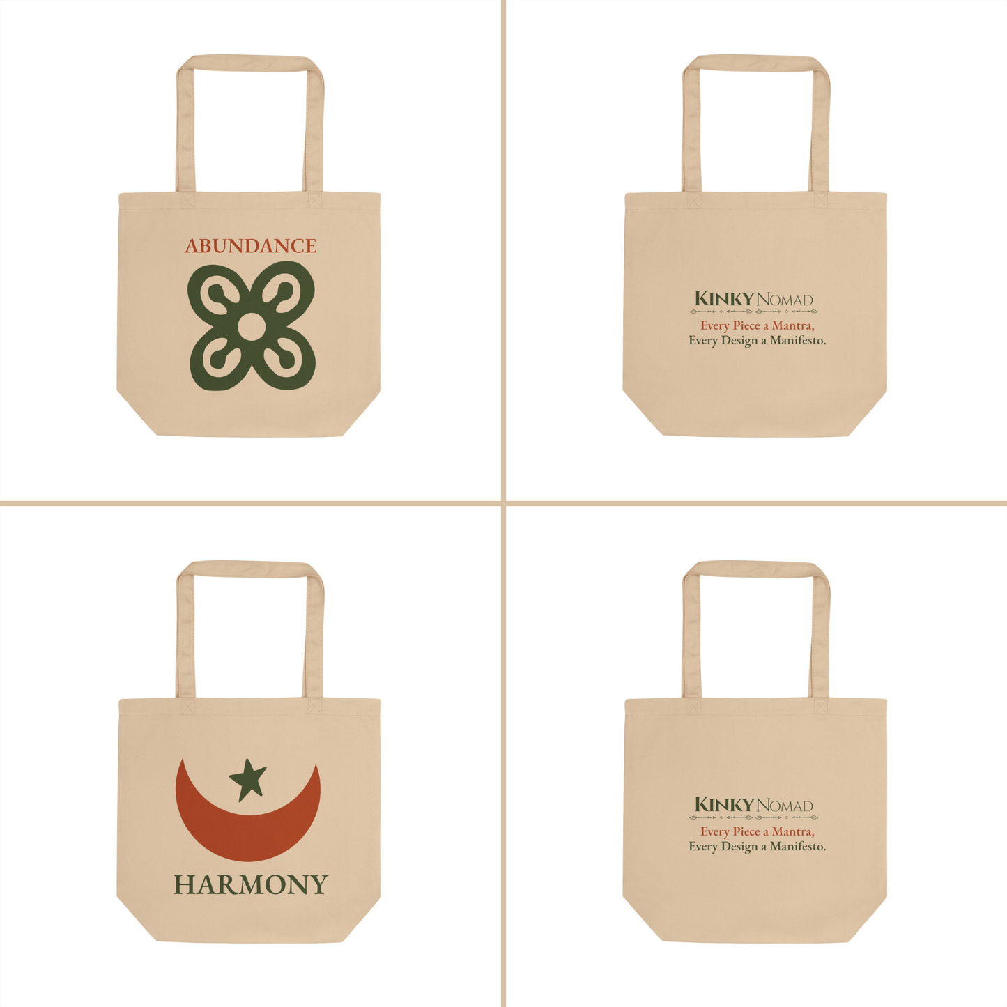 Adinkra Tote Bag | Organic Cotton | Kinky Nomad