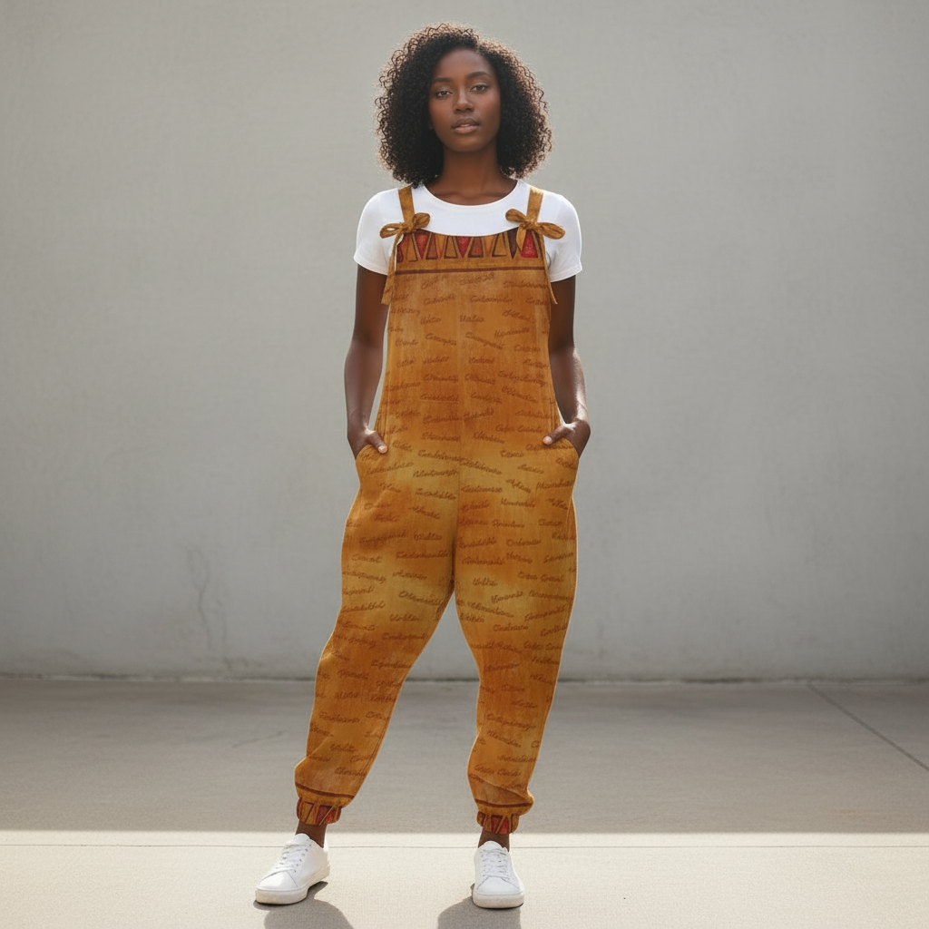 Ghana Inspired African Print Baggy Jumpsuit | Kinky Nomad