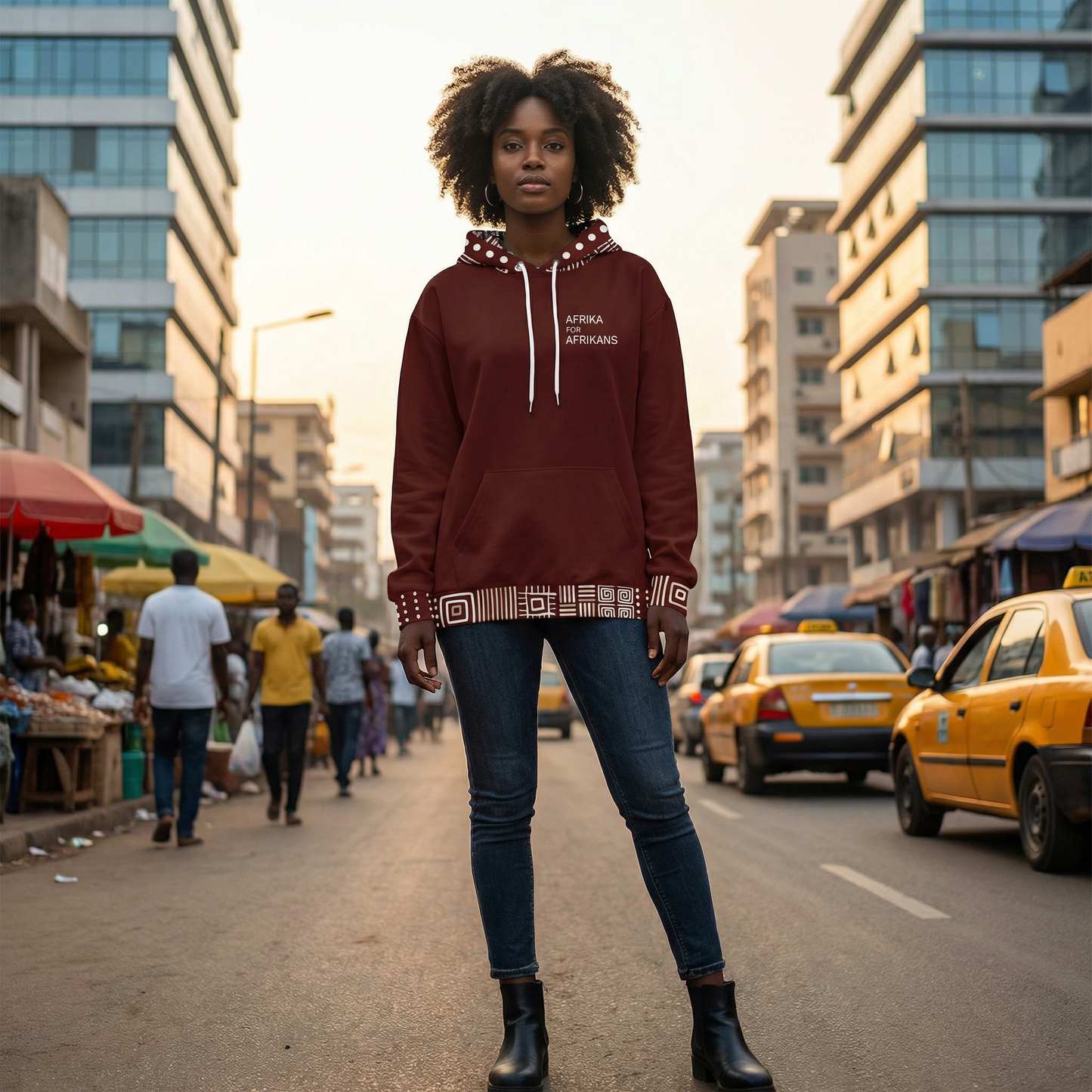 Afrika for Afrikans Hoodie | Pan-African Unisex Hoodie | Heritage & Return