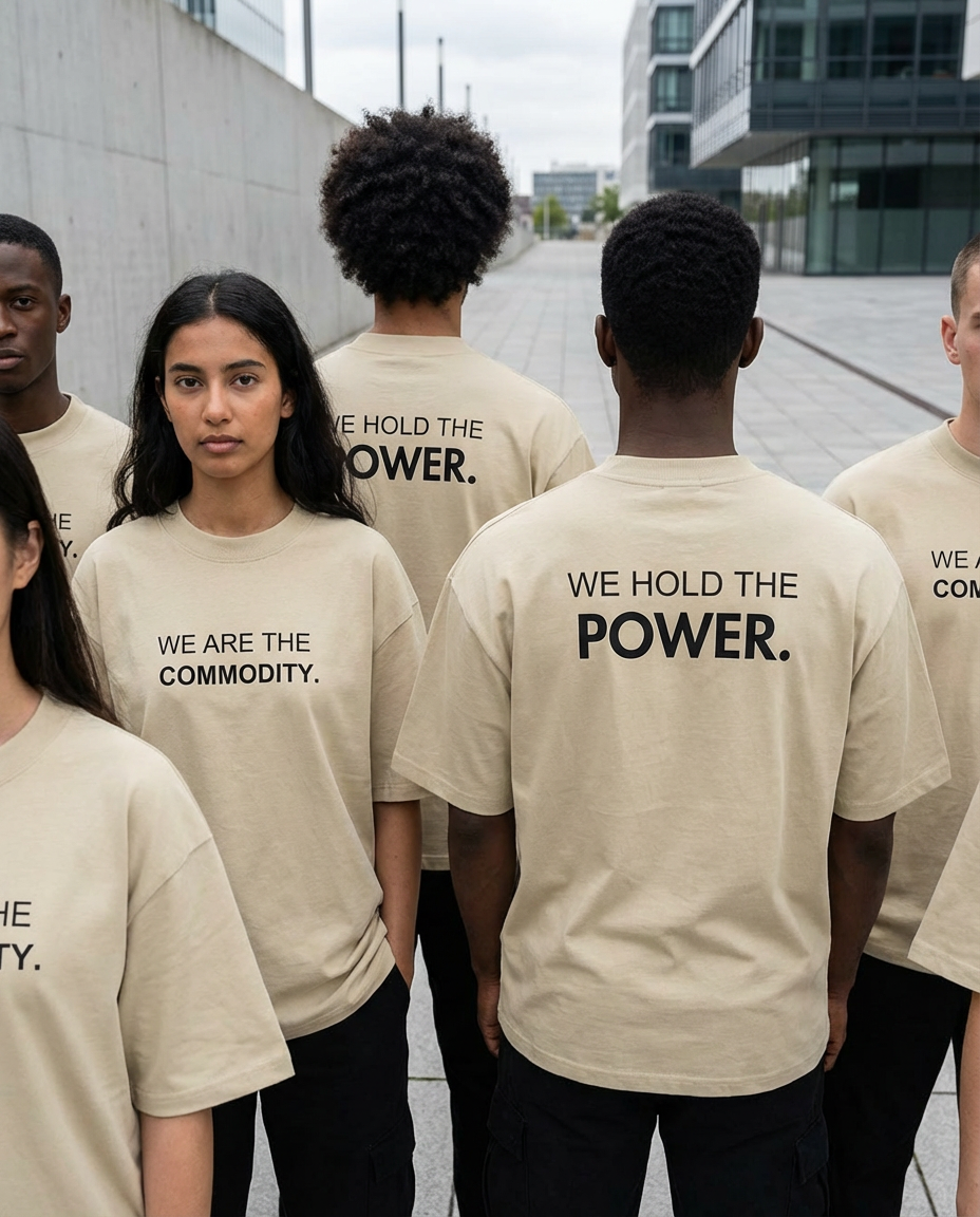 We Are The Commodity Oversized Organic T-Shirt – Empowerment Streetwear Tee