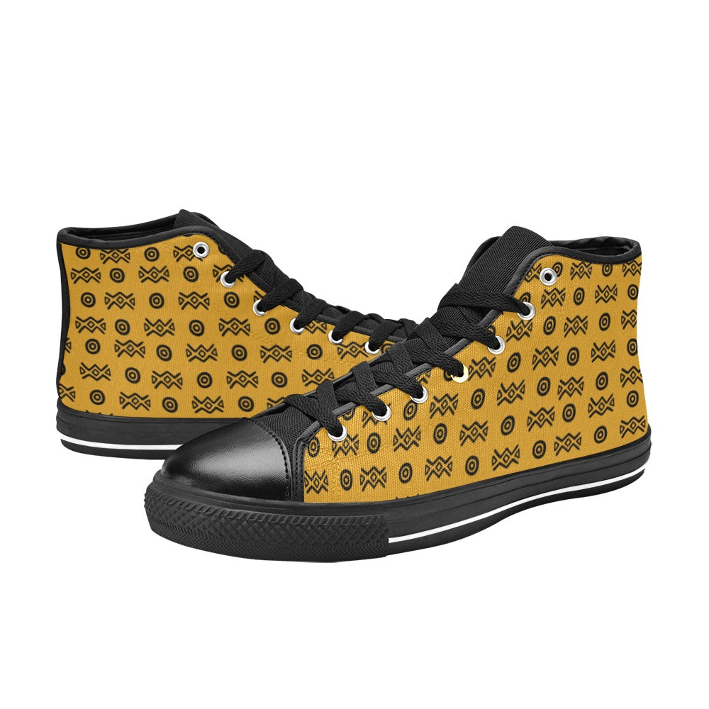 High Top Sneakers | Adinkra | Savanna Sole | Boho Sole & Crown | Kinky Nomad