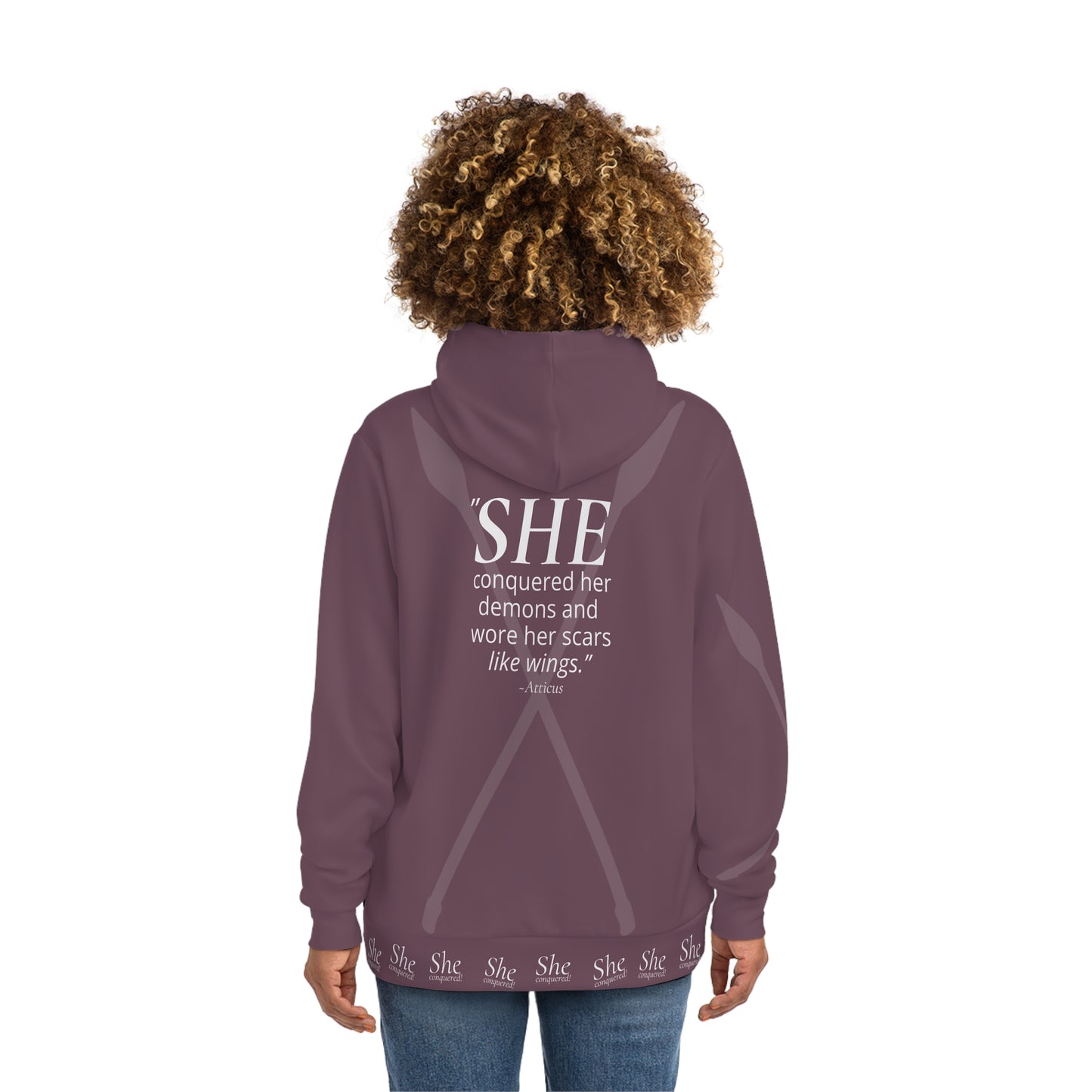 She Conquered –  Empowerment Hoodie