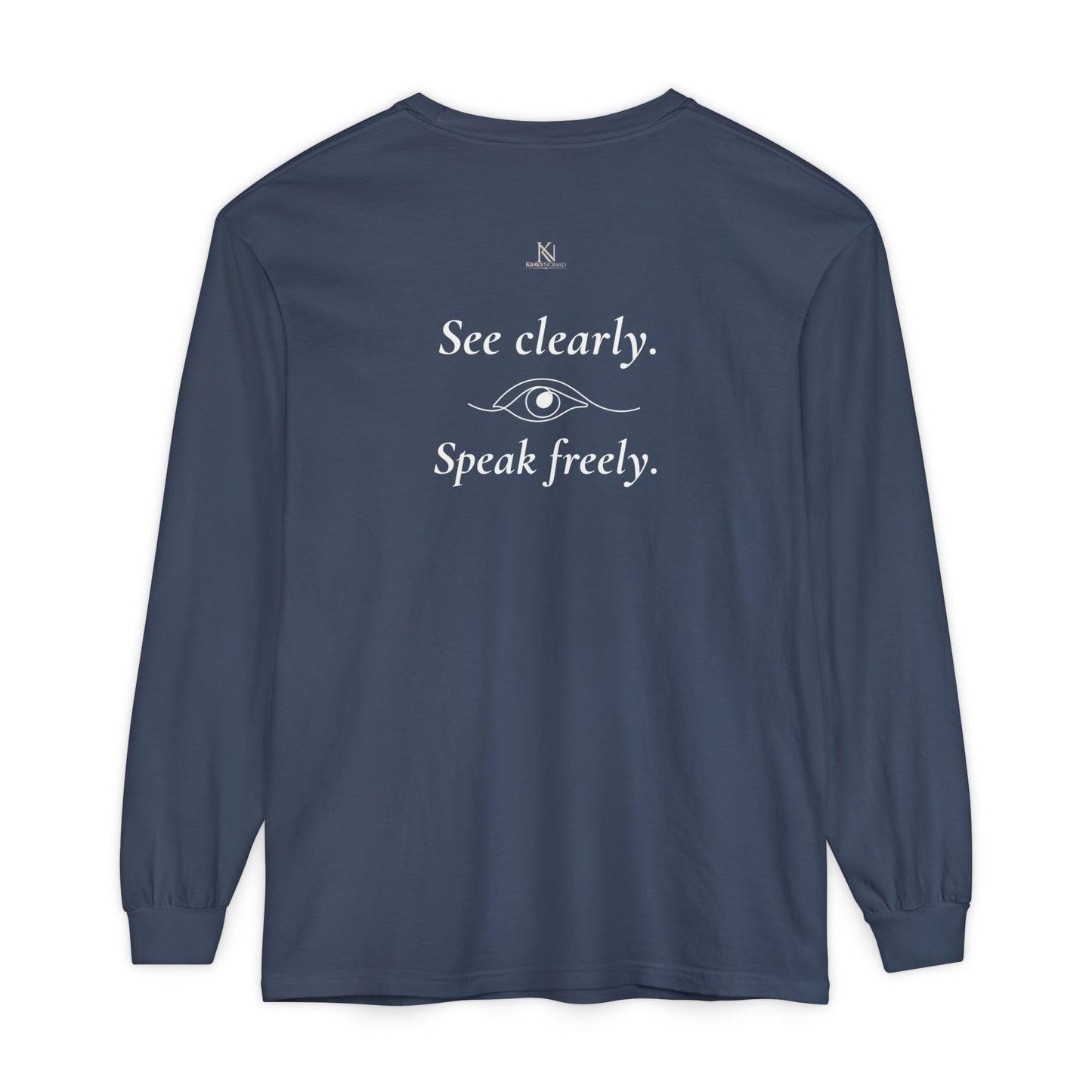 The Veil Has Lifted Unisex Long Sleeve T-Shirt – Speak Freely Statement Tee