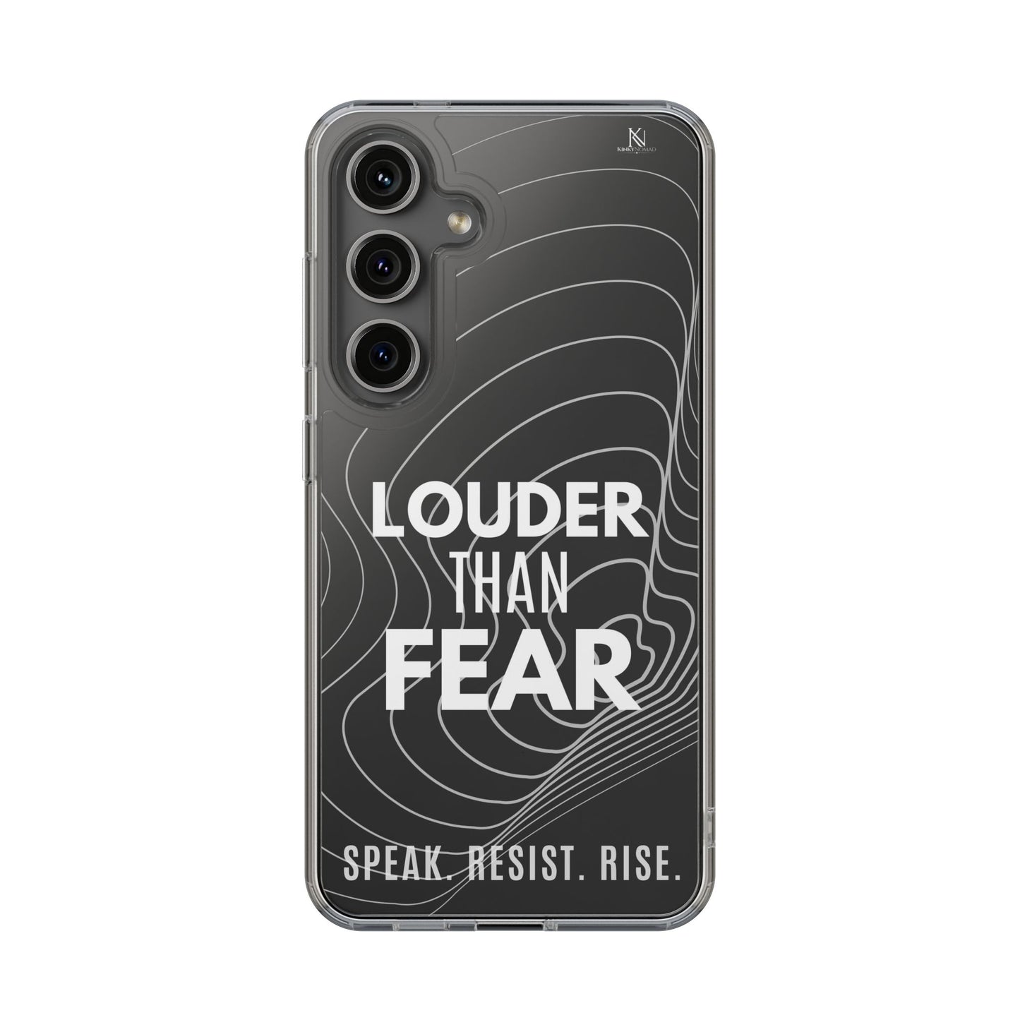 Empowerment Clear Phone Case – Slim Protective Cover for iPhone & Samsung (5 Designs)