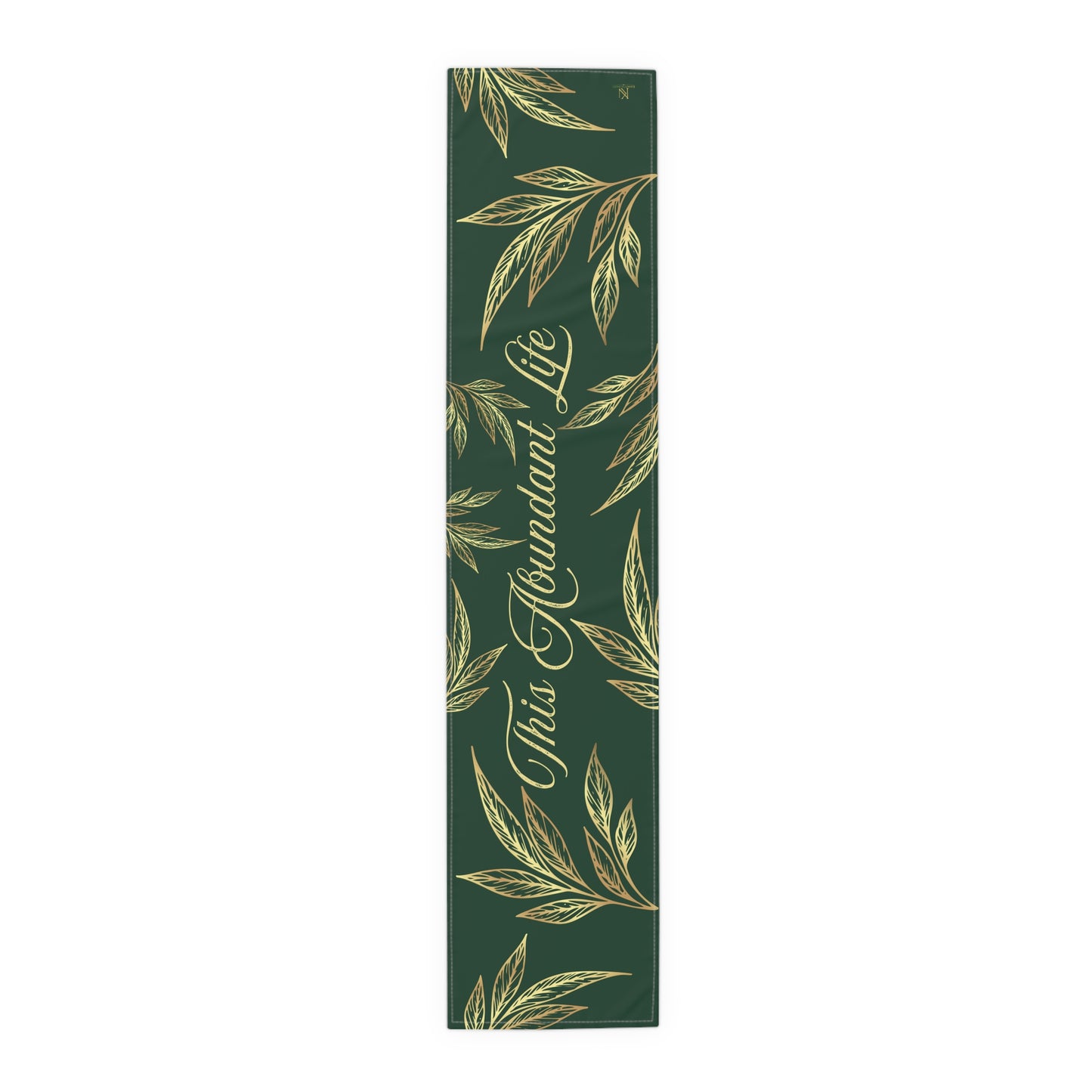 Table Runner – Abundance, Connection, Calm Home Wild Soul, Gratitude | Cotton Twill & Polyester | 2 Sizes