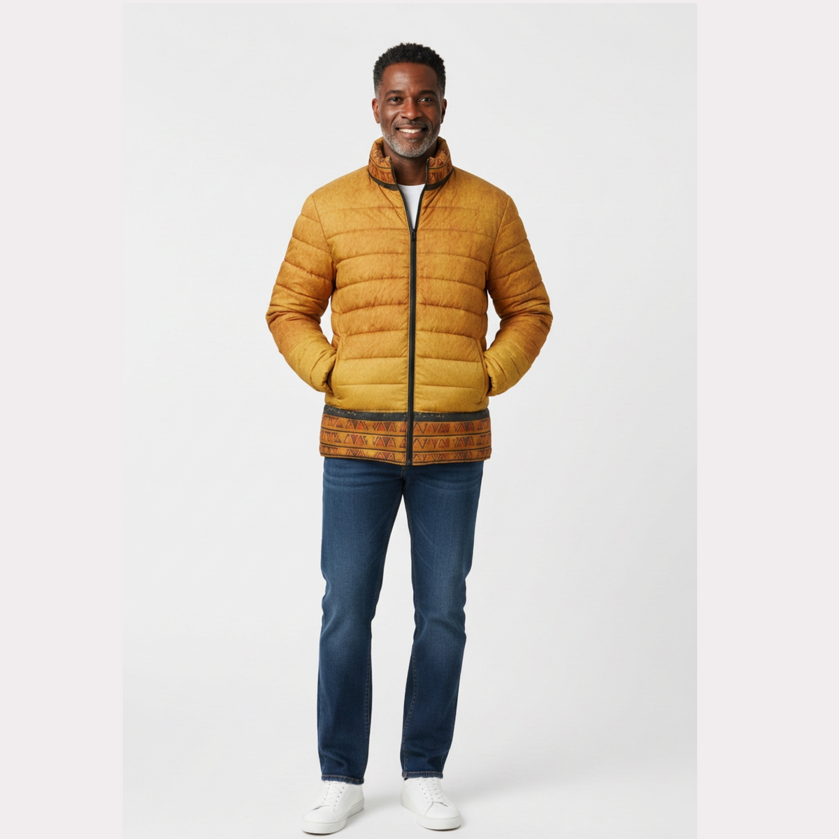 Ghana Ground Quilted Jacket | Men's | Kinky Nomad