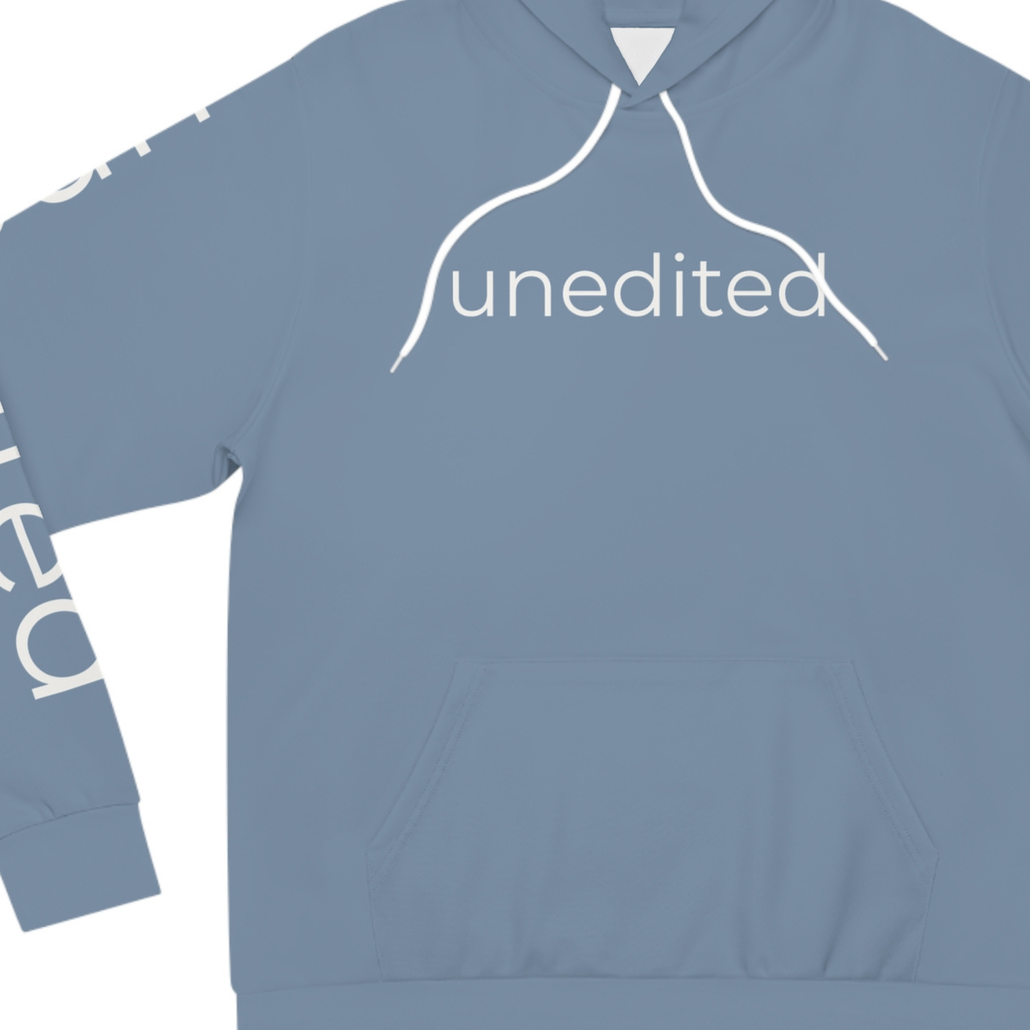 Unedited Hoodie | Minimalist Unisex Hoodie for Authentic Style