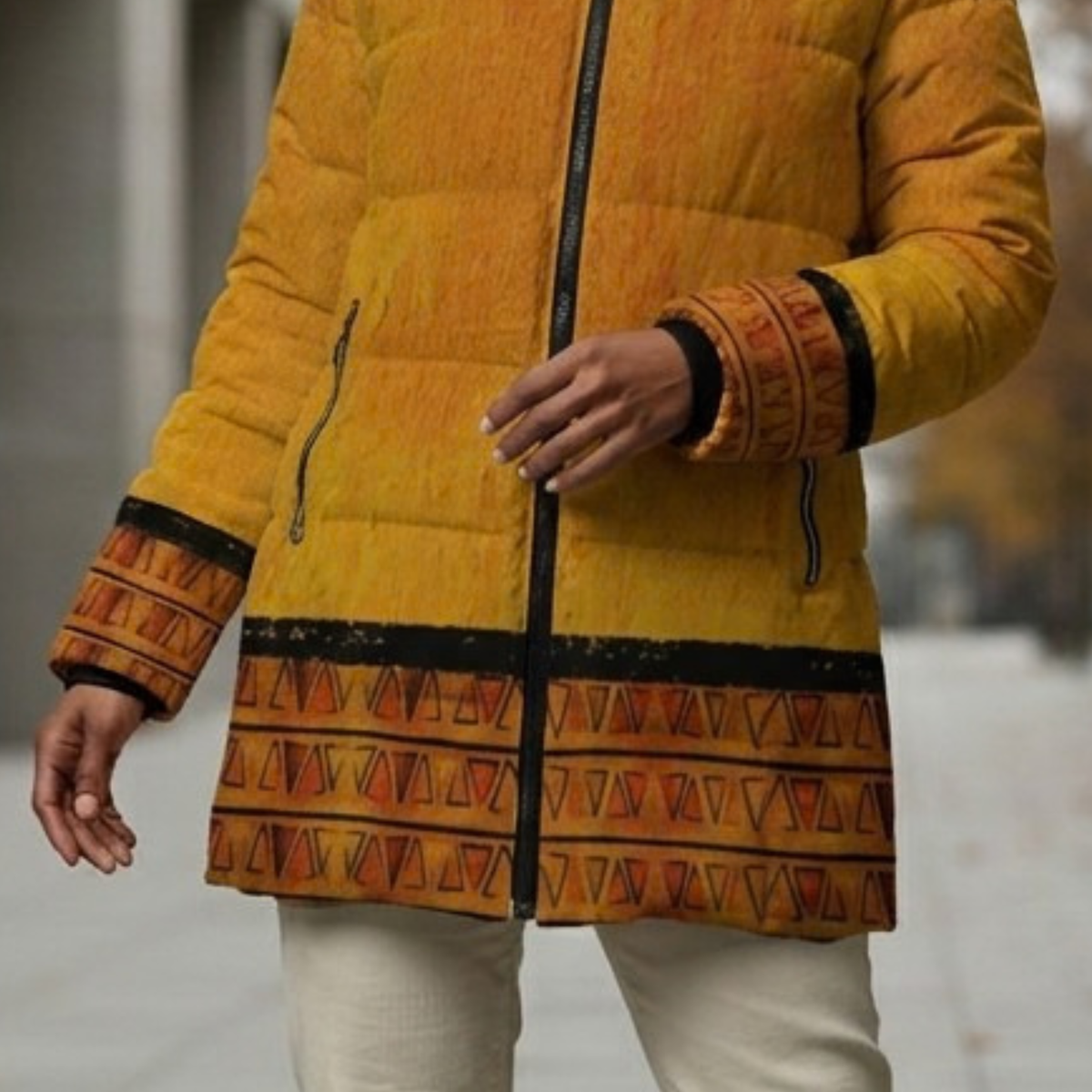 Ghana Ground Puffer Coat | Women's | Kinky Nomad