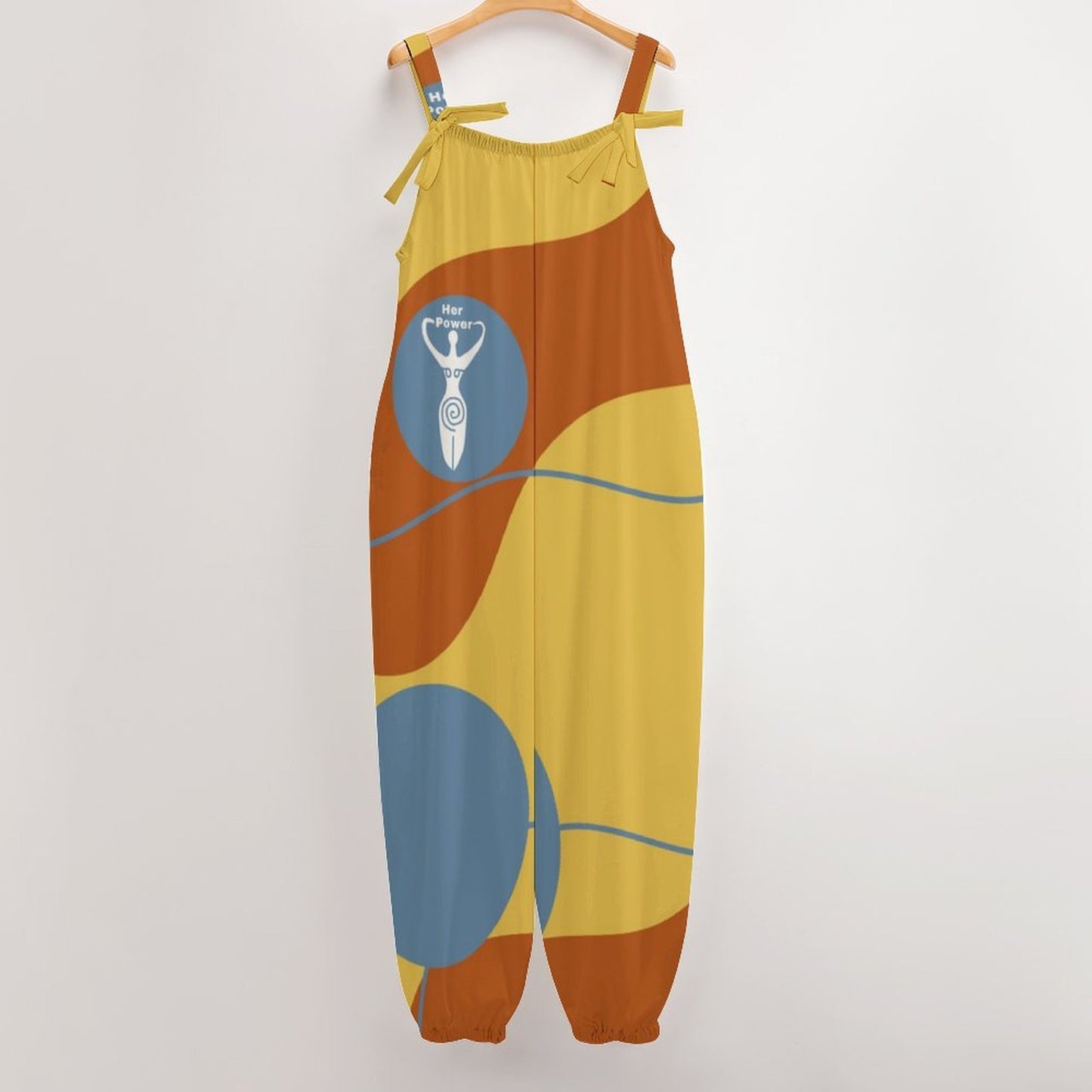Her Power Goddess Mod  Baggy Suspender Jumpsuit