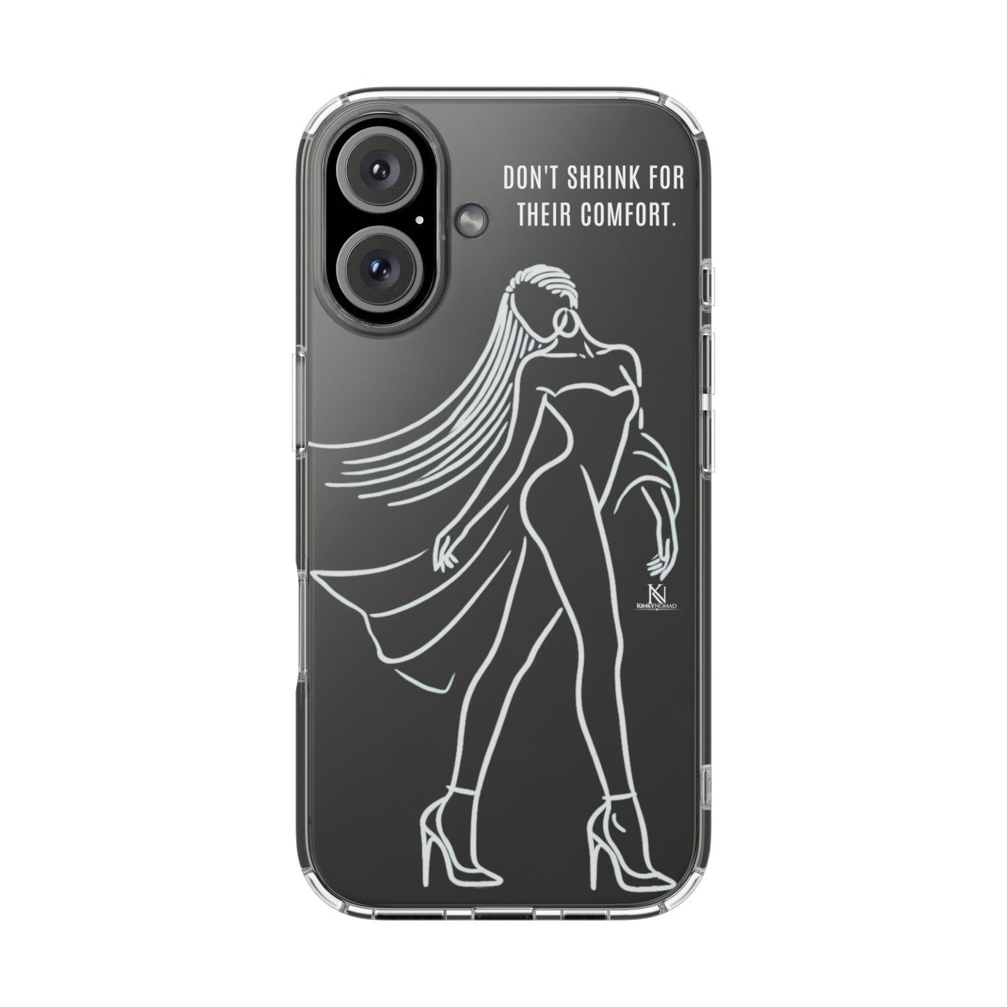 Empowerment Clear Phone Case – Slim Protective Cover for iPhone & Samsung (5 Designs)