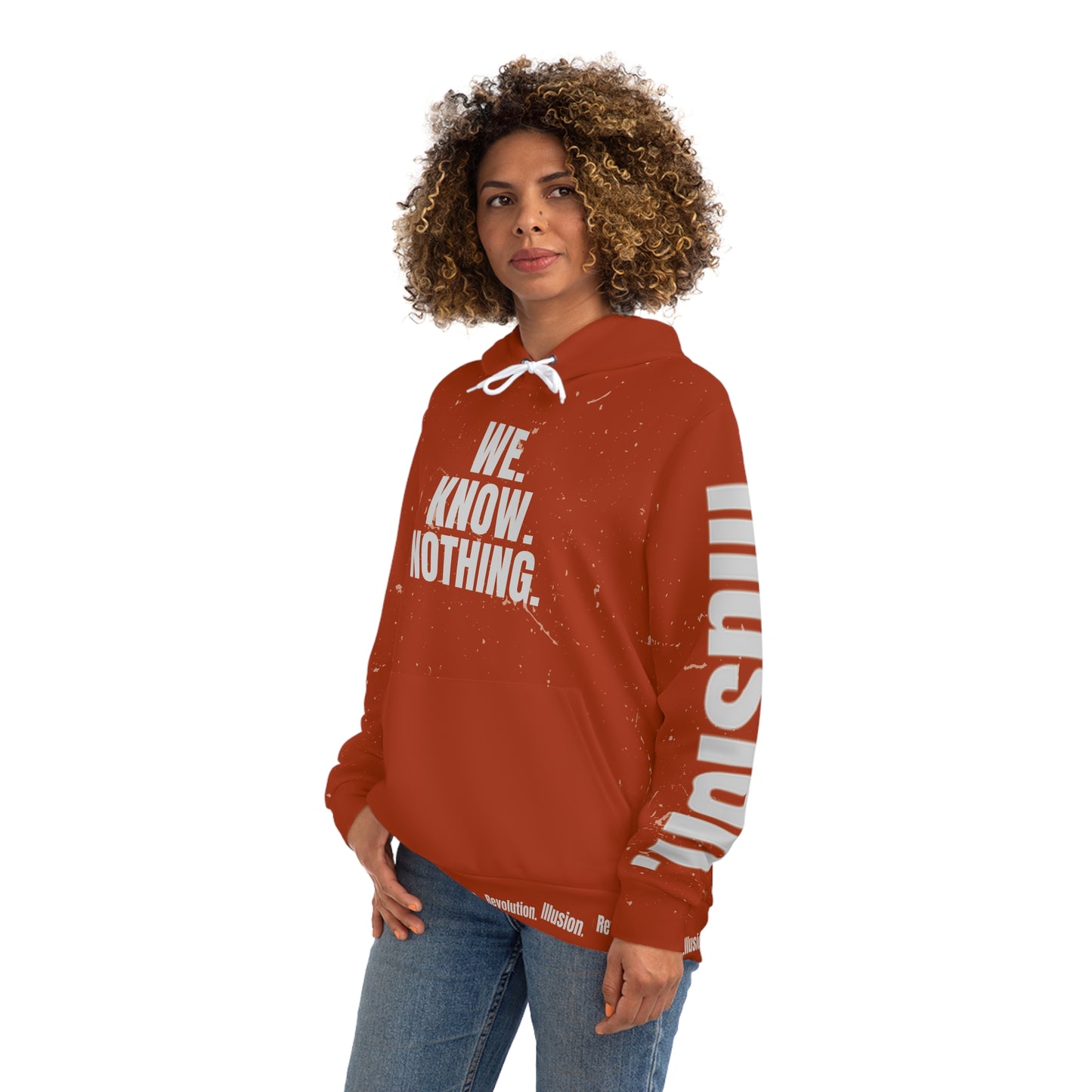 We Know Nothing Hoodie – Revolution x Illusion Series