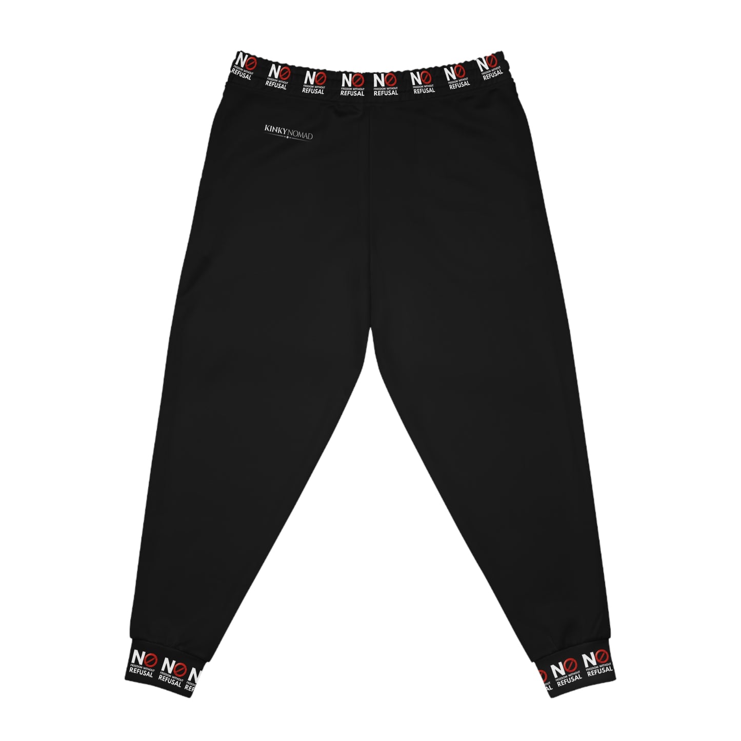 NO FREEDOM Athletic Joggers -BLACK