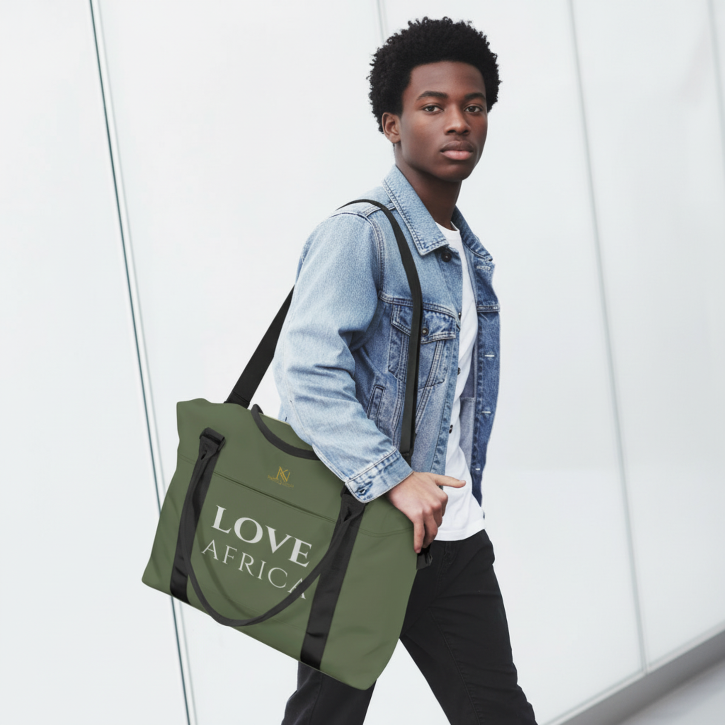Large Duffel Bag | Afrika for Afrikans Ghana Love Africa | Kinky Nomad