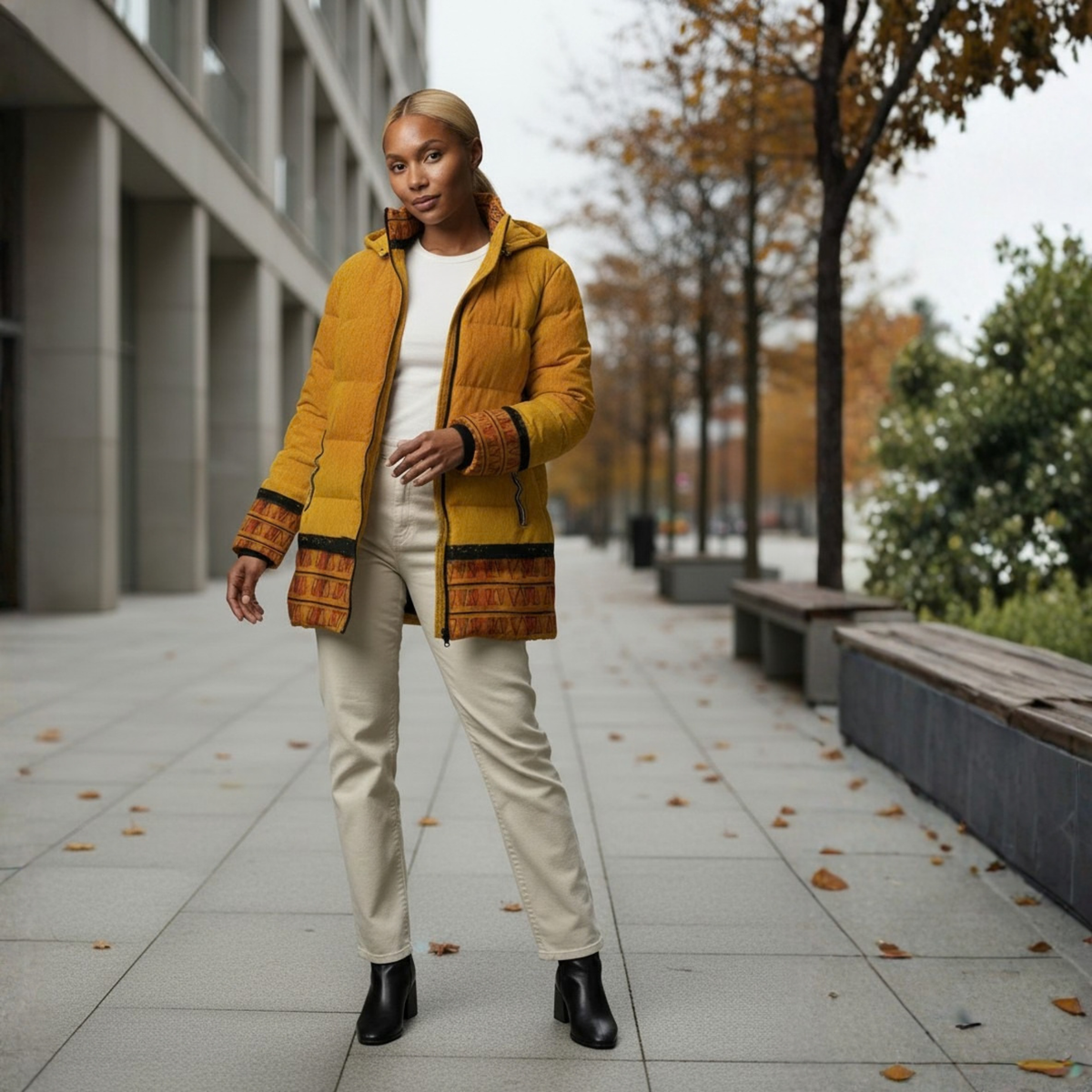 Ghana Ground Puffer Coat | Women's | Kinky Nomad