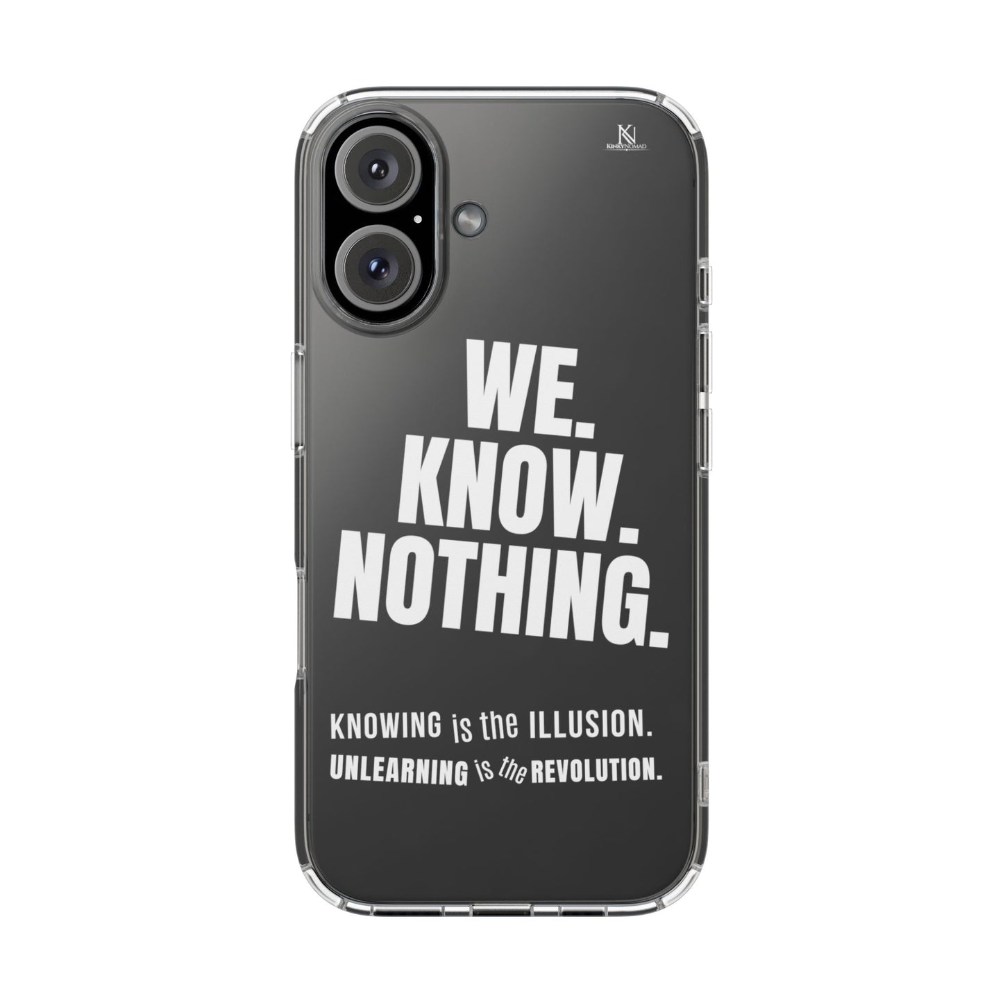 Empowerment Clear Phone Case – Slim Protective Cover for iPhone & Samsung (5 Designs)