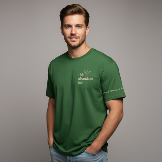 This Abundant Life Cotton Tee | Structured Midweight T-Shirt | Kinky Nomad