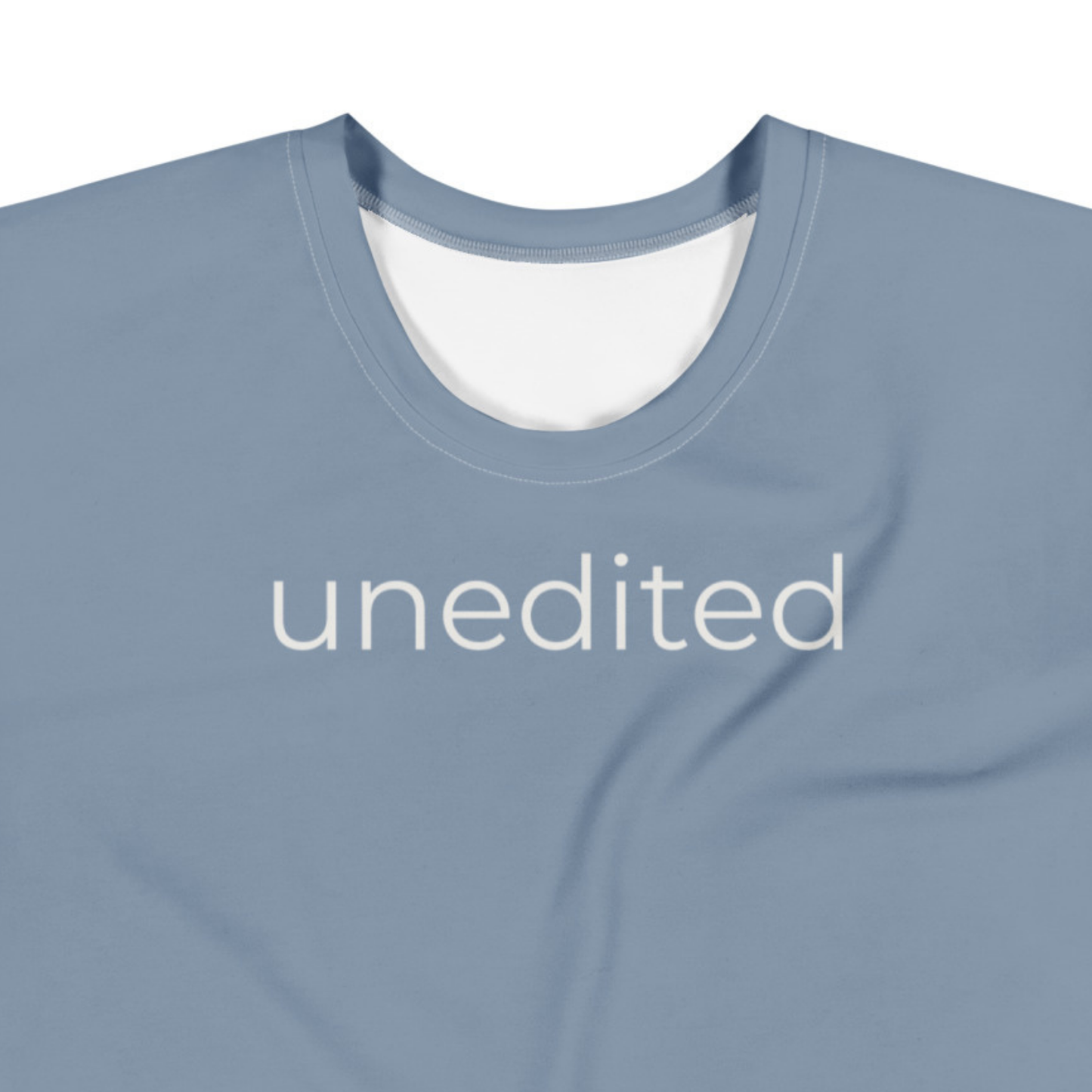 Unedited Cotton Tee – Empowering Minimalist Graphic T-Shirt | Soft Midweight Everyday Top cotton crew neck t-shirt
