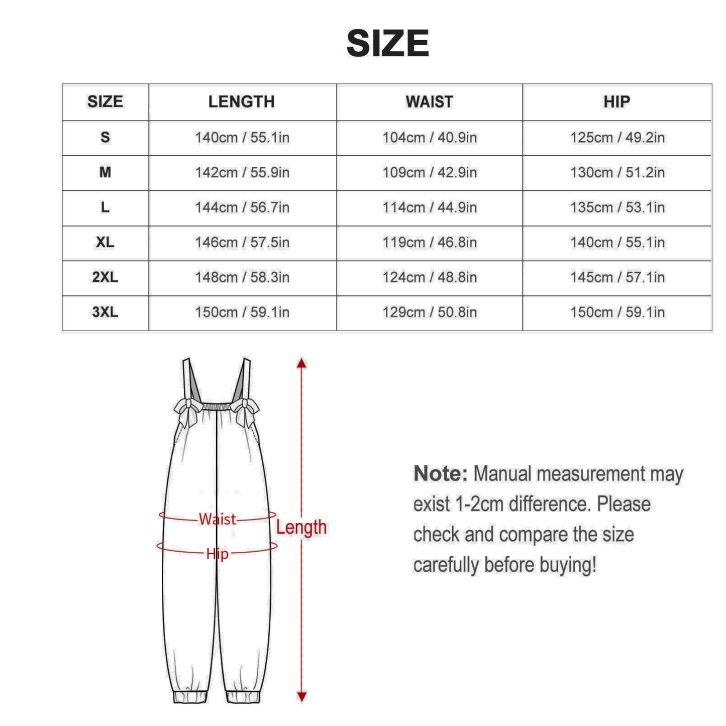 Casual Baggy Jumpsuit for Women – Boho Loose Fit Overall with Bow Strap