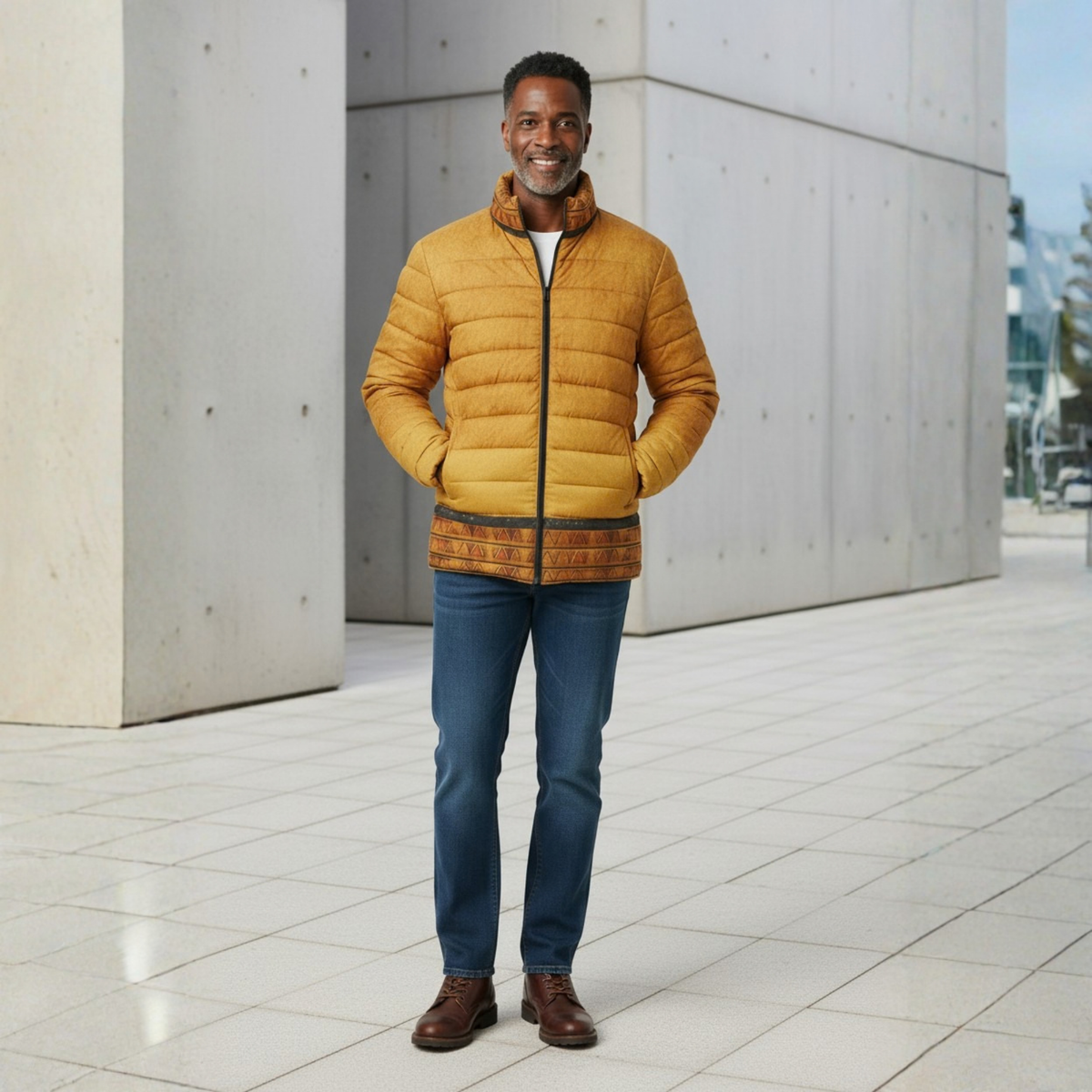 Ghana Ground Quilted Jacket | Men's | Kinky Nomad