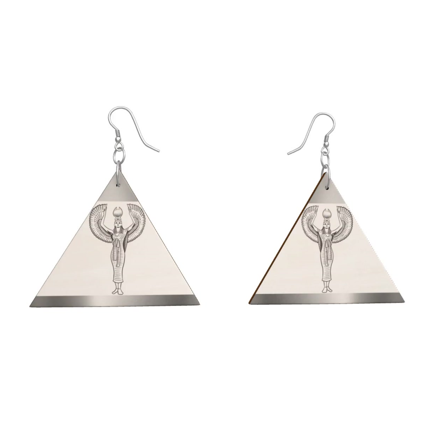 Silver Goddess Isis Triad