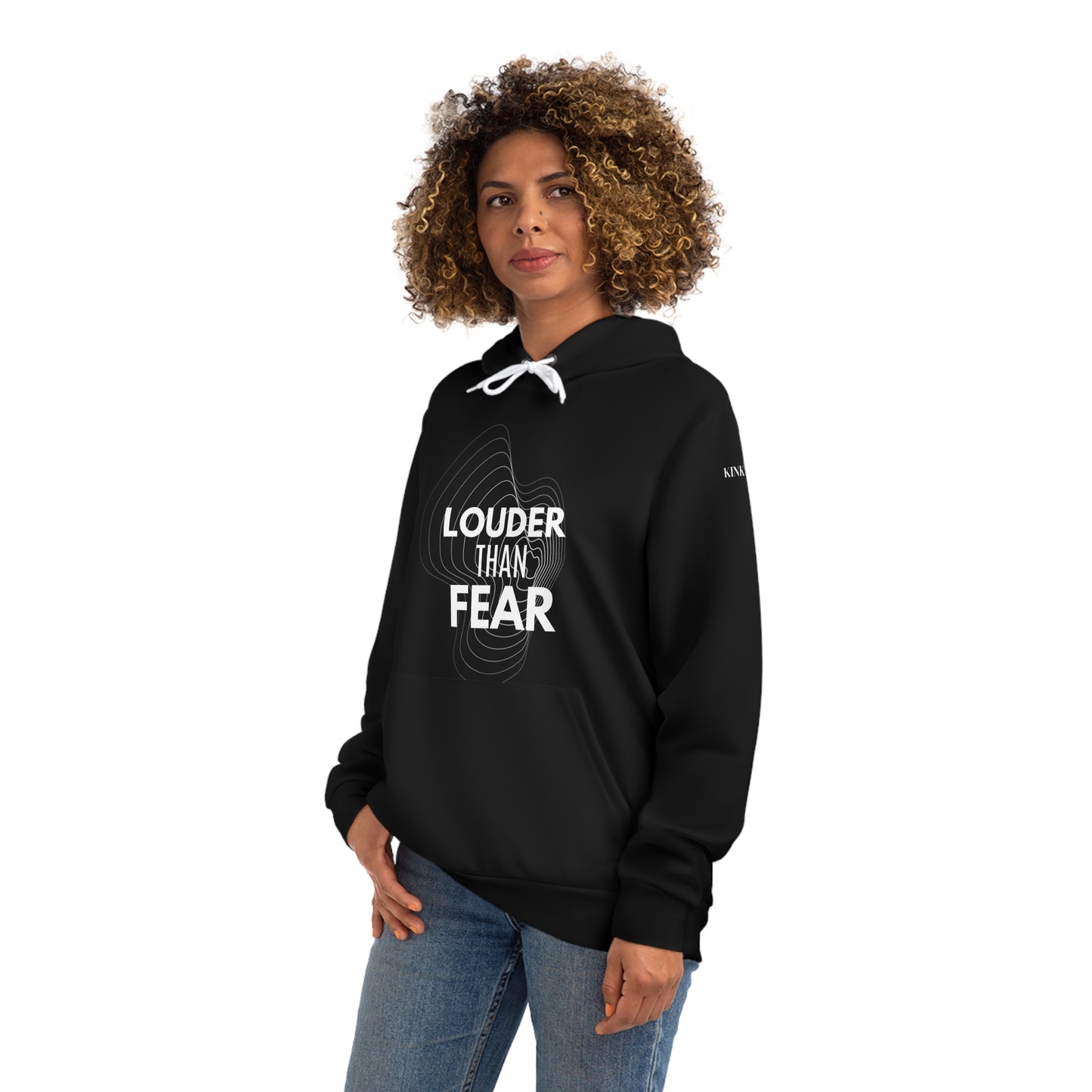 Louder Than Fear Hoodie – Speak Resist Rise Unisex Statement Hoodie