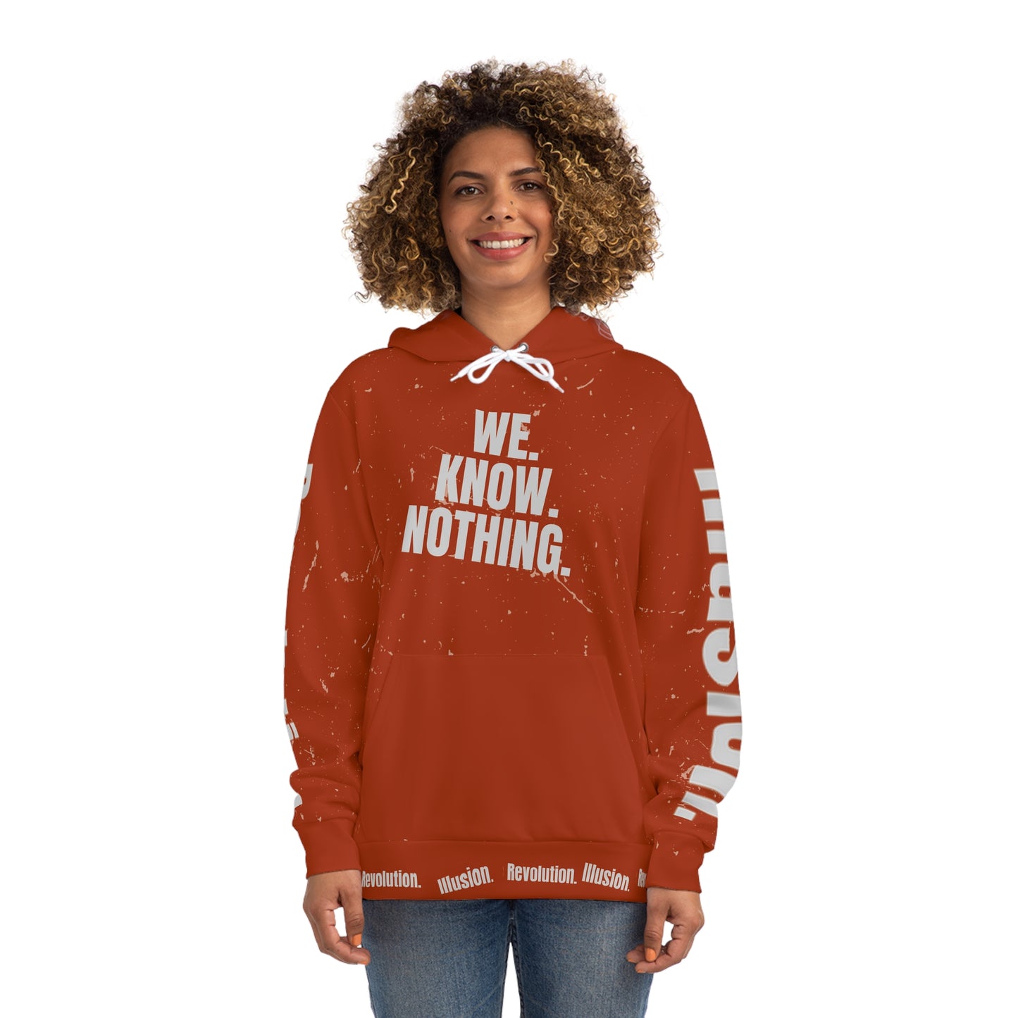 We Know Nothing Hoodie – Revolution x Illusion Series