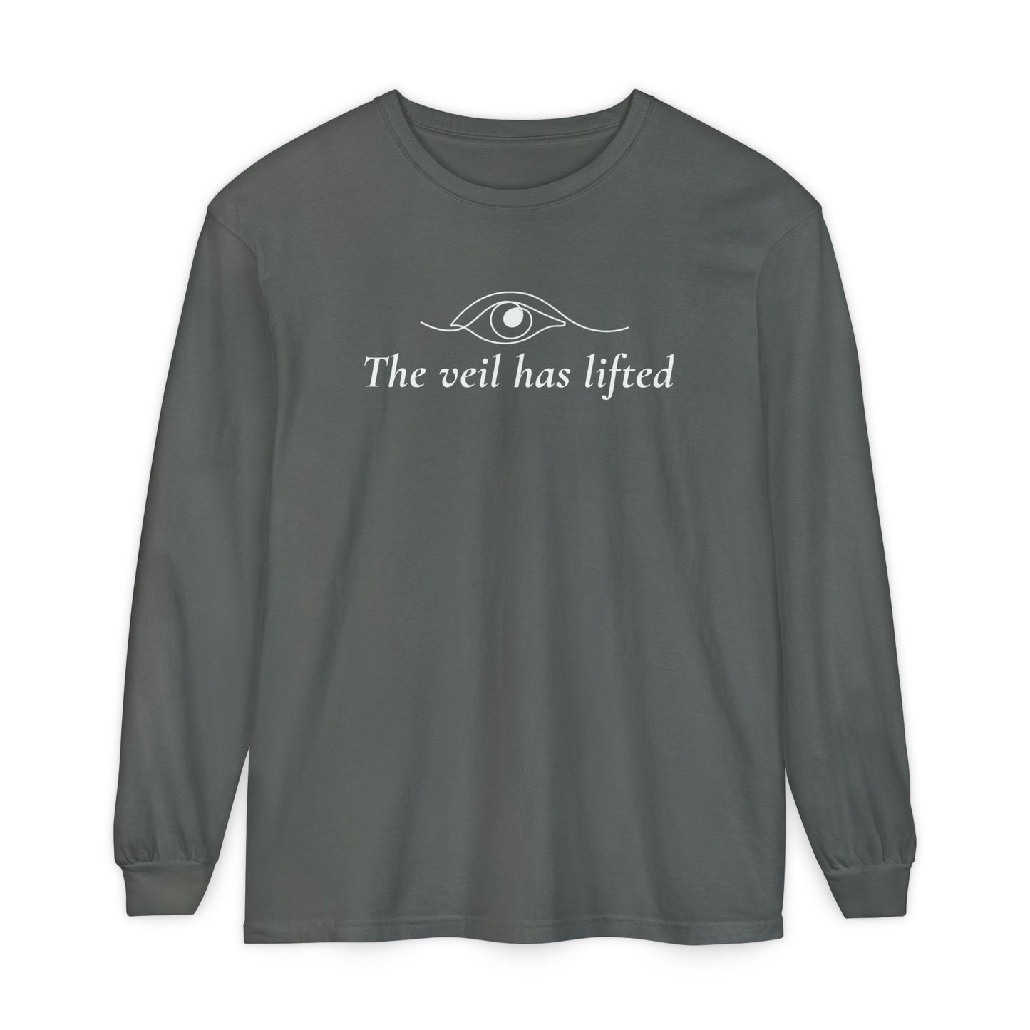 The Veil Has Lifted Unisex Long Sleeve T-Shirt – Speak Freely Statement Tee