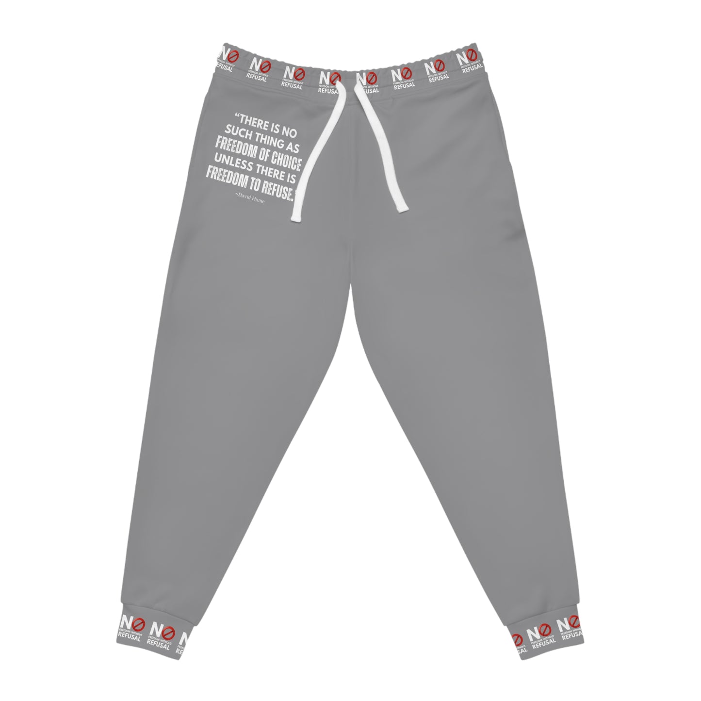 NO FREEDOM Athletic Joggers -GRAY
