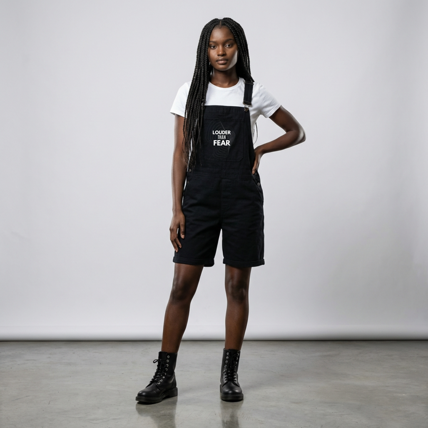 Unisex Streetwear Short Overalls | Graphic Casual Dungarees Shorts | Adjustable Strap Urban Jumpsuit