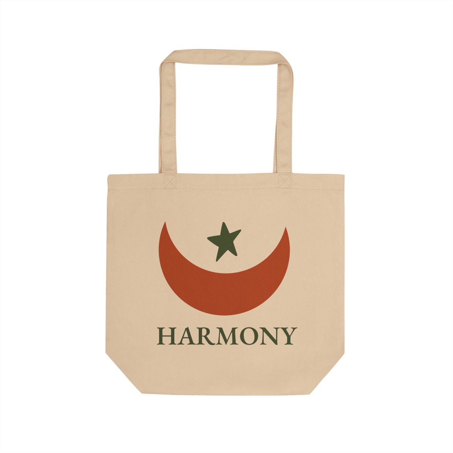 HARMONY Adinkra Tote Bag – Organic Cotton, Eco-Friendly African Symbol Bag, Sustainable Gift by Kinky Nomad