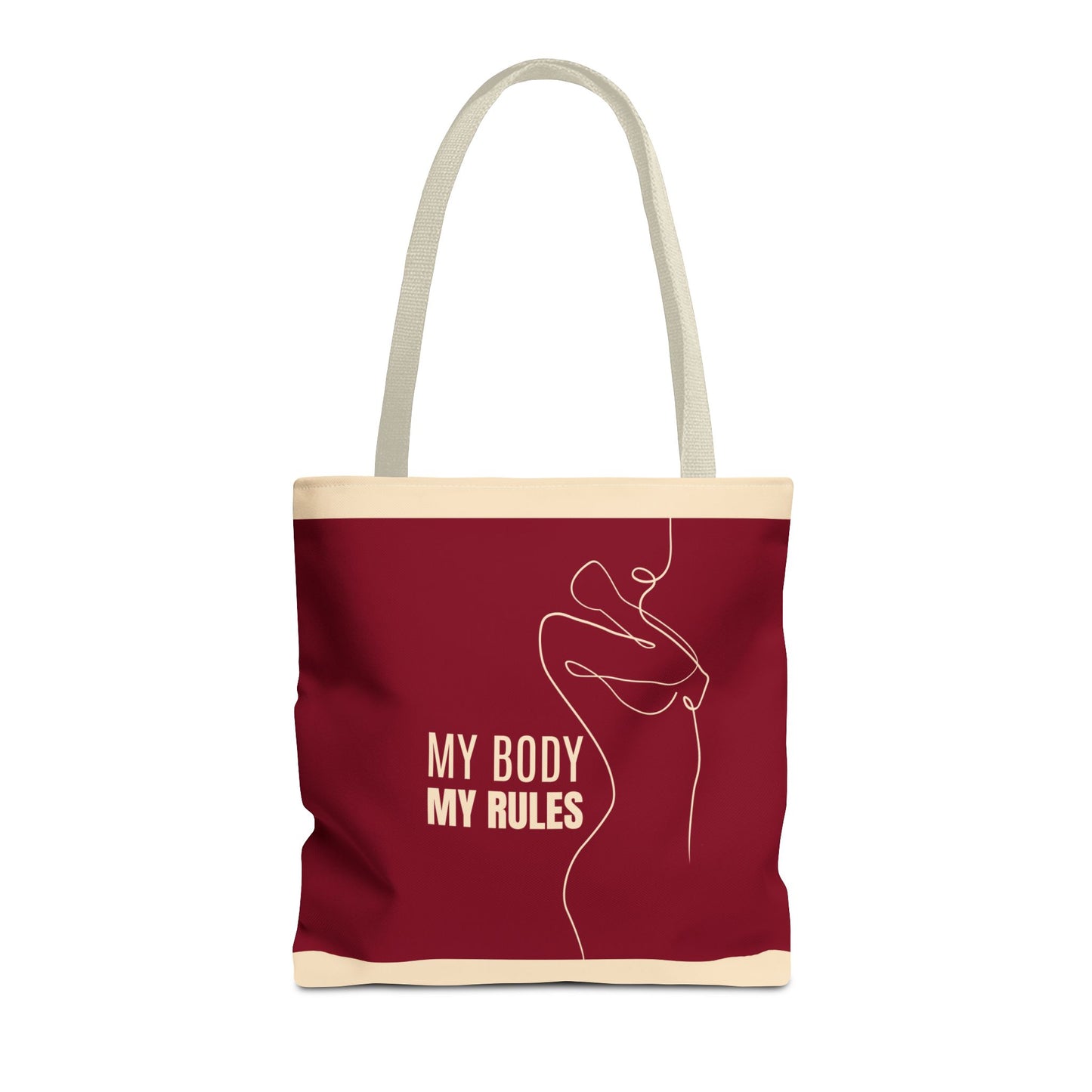 Empowerment Tote Bag – 16x16 Durable Polyester Tote | Louder Than Fear, Her Power, My Body My Rules, We Know Nothing
