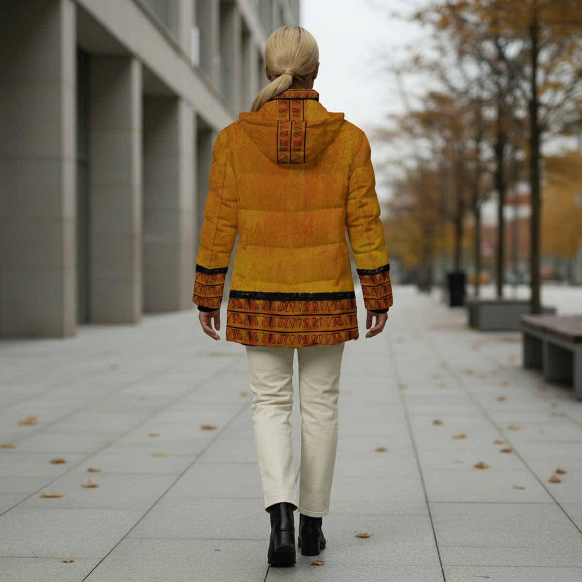 Ghana Ground Puffer Coat | Women's | Kinky Nomad