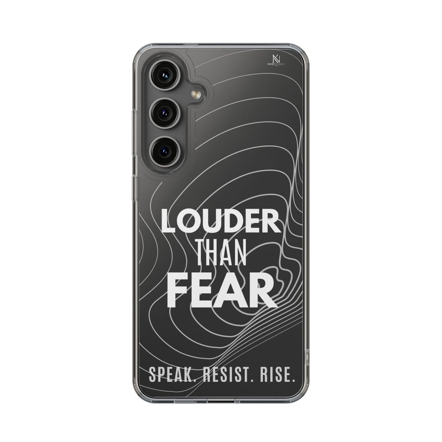 Empowerment Clear Phone Case – Slim Protective Cover for iPhone & Samsung (5 Designs)