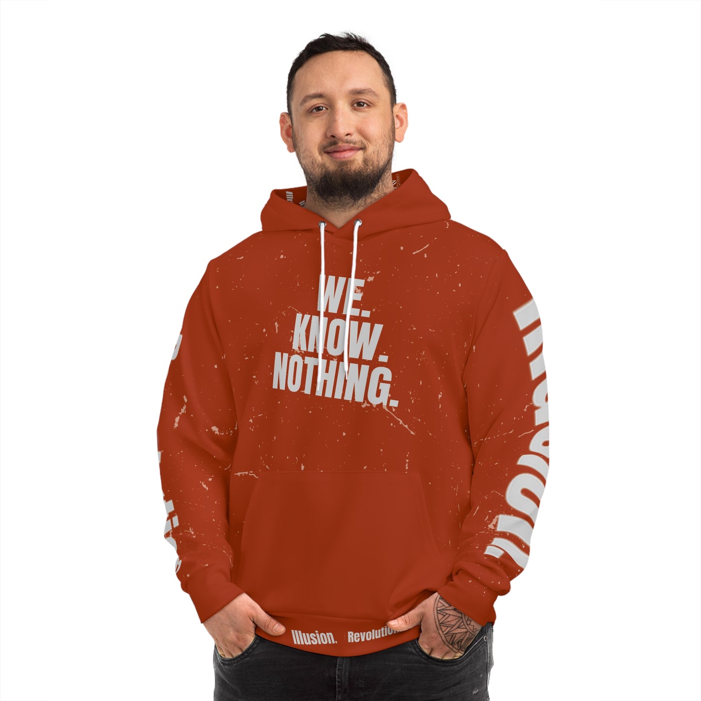 We Know Nothing Hoodie – Revolution x Illusion Series
