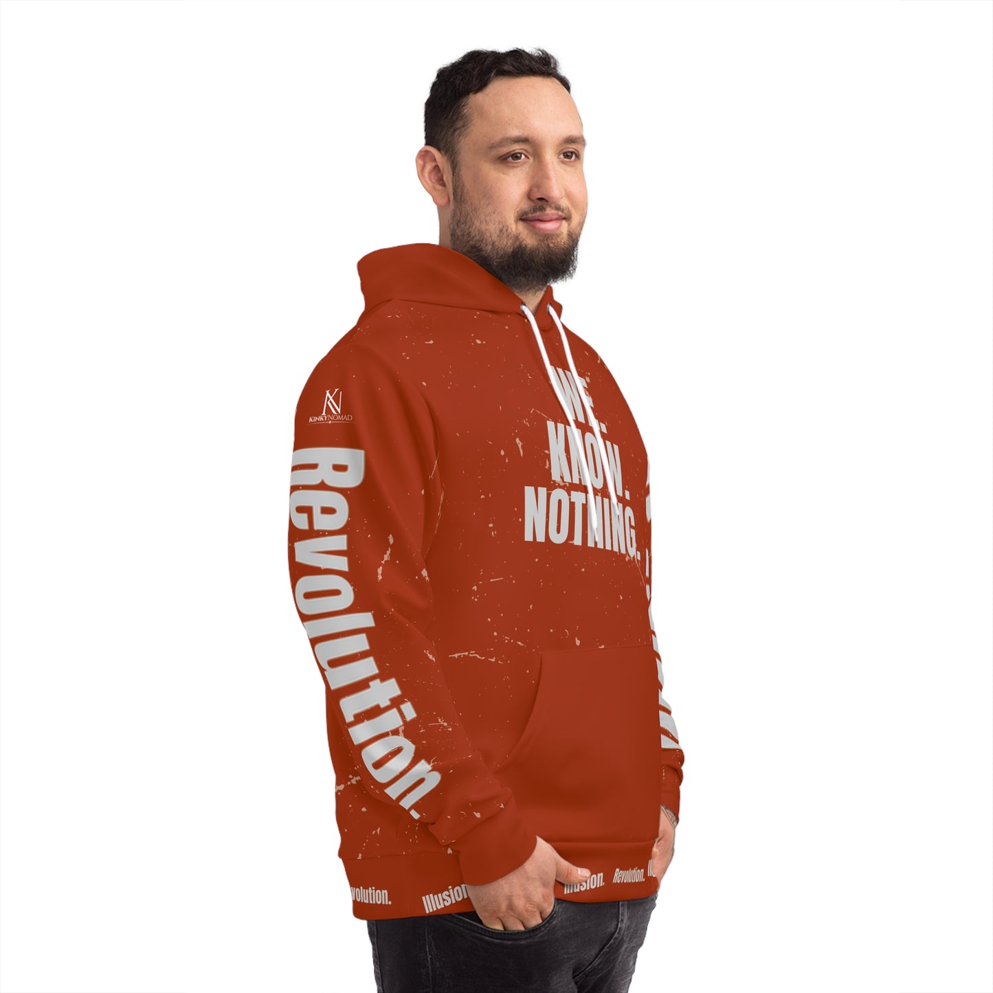 We Know Nothing Hoodie – Revolution x Illusion Series