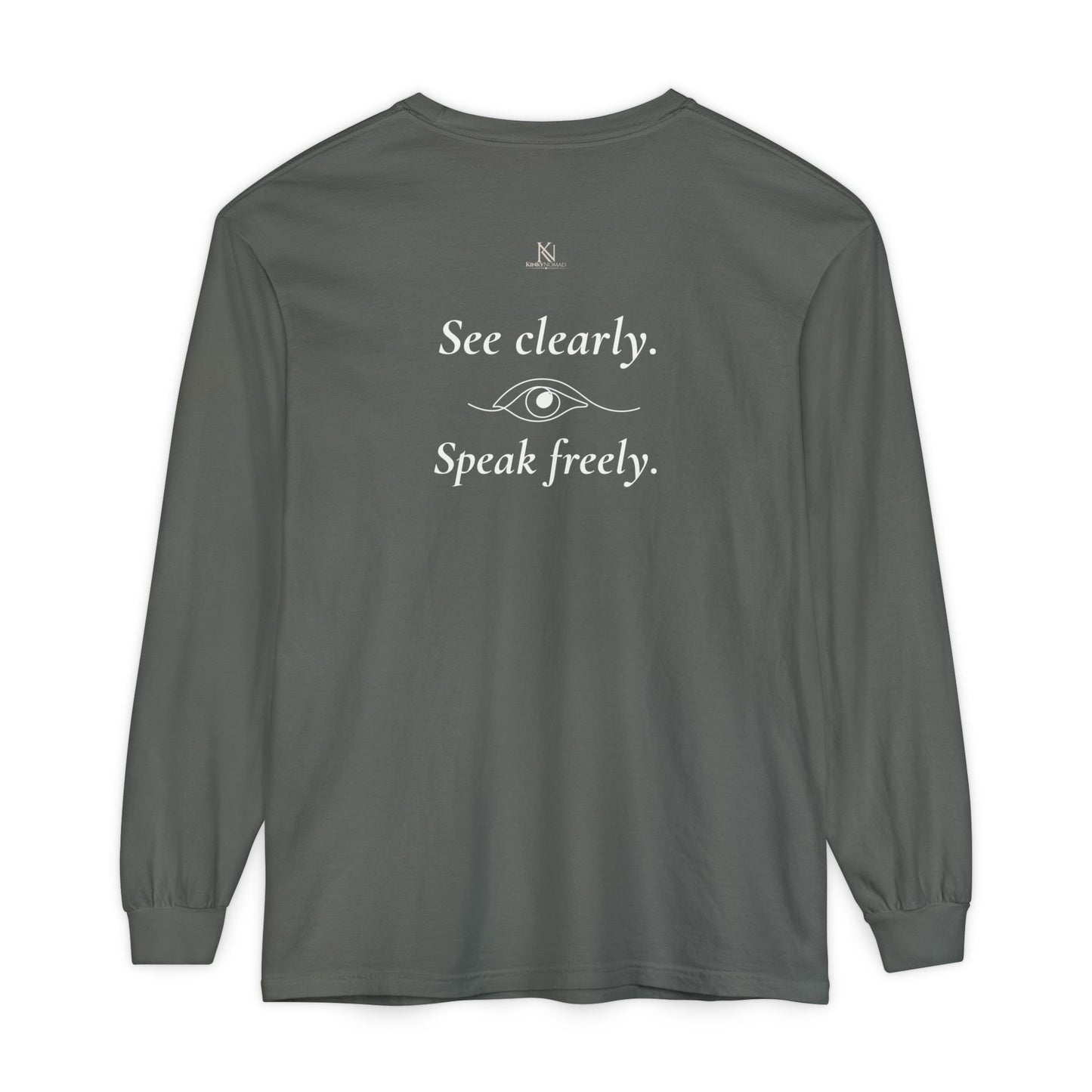 The Veil Has Lifted Unisex Long Sleeve T-Shirt – Speak Freely Statement Tee