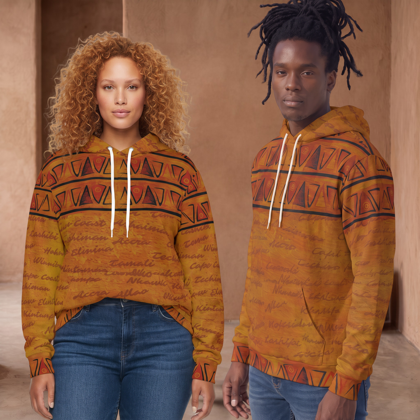 All Roads Lead to Ghana Hoodie | ALTG Series | Unisex | Kinky Nomad