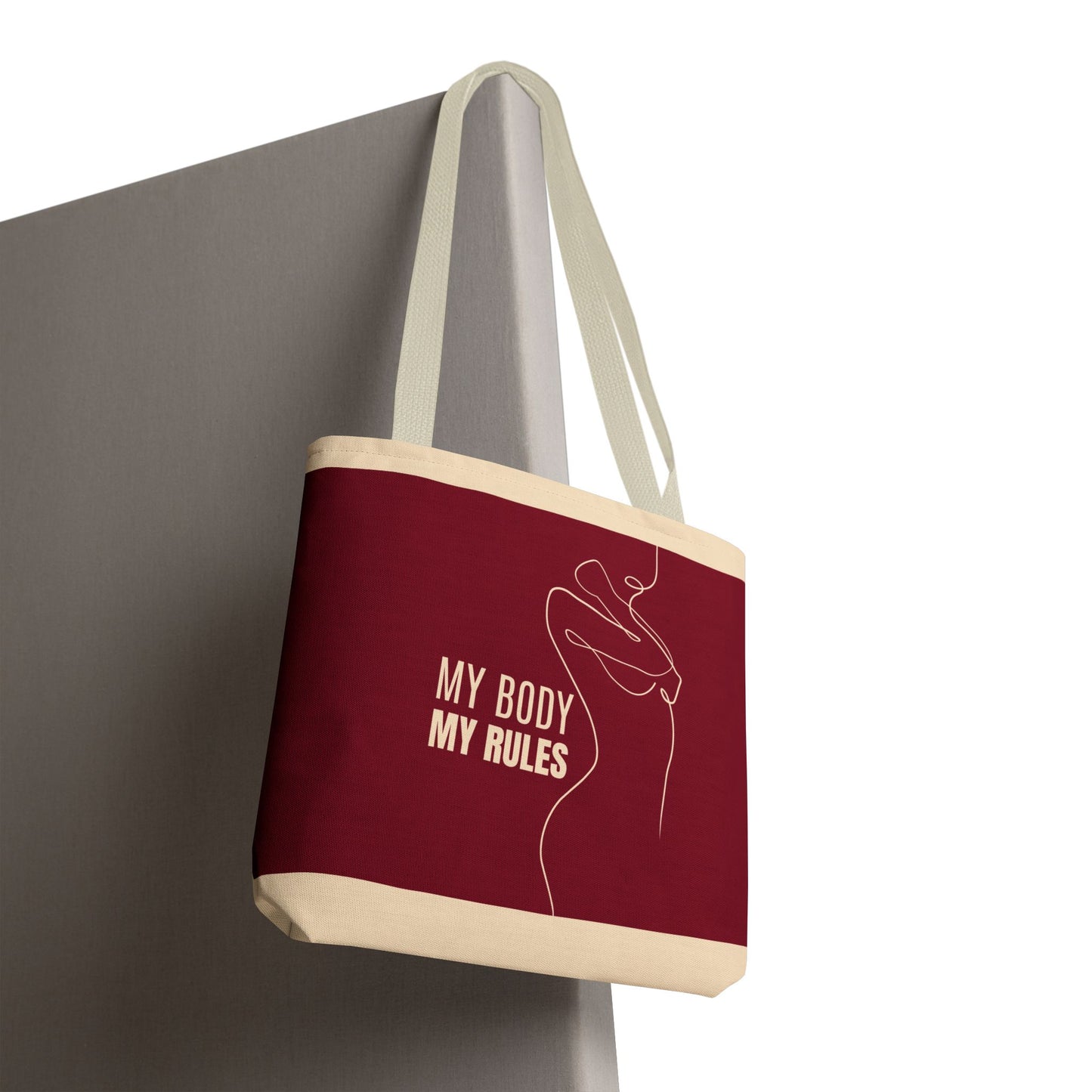 Empowerment Tote Bag – 16x16 Durable Polyester Tote | Louder Than Fear, Her Power, My Body My Rules, We Know Nothing