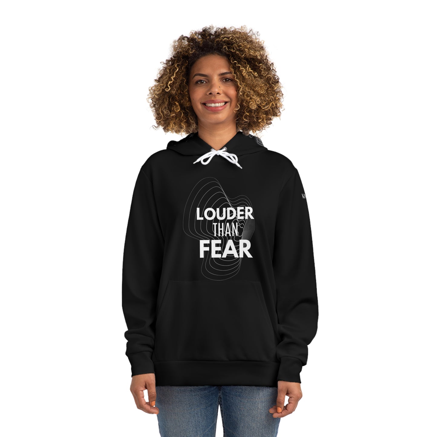 Louder Than Fear Hoodie – Speak Resist Rise Unisex Statement Hoodie