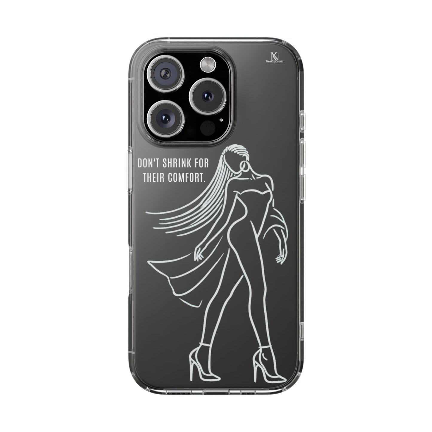 Empowerment Clear Phone Case – Slim Protective Cover for iPhone & Samsung (5 Designs)