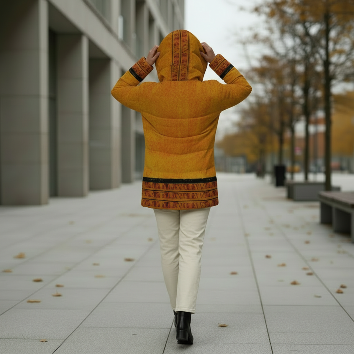 Ghana Ground Puffer Coat | Women's | Kinky Nomad