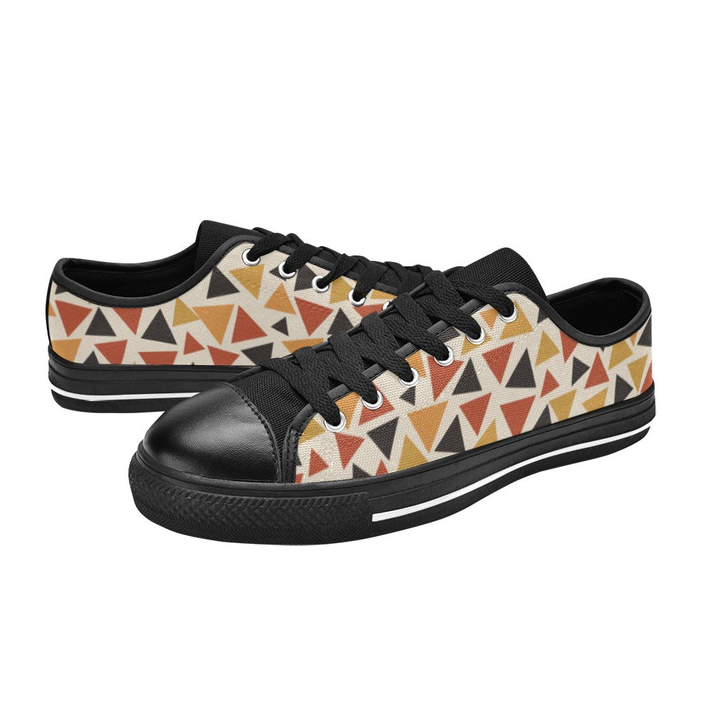 Angles Canvas Low Top Sneakers | Sundown Palette | Kinky Nomad