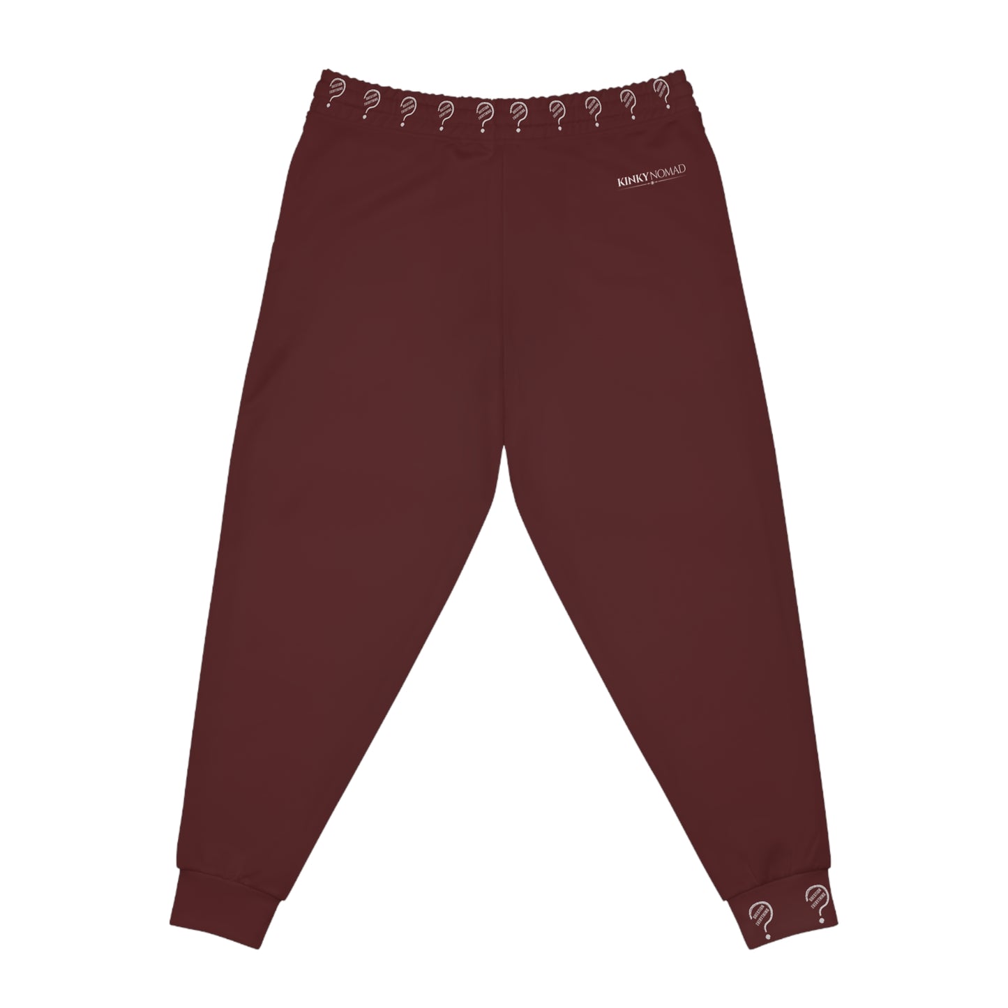 We Know Nothing Athletic Joggers -Maroon